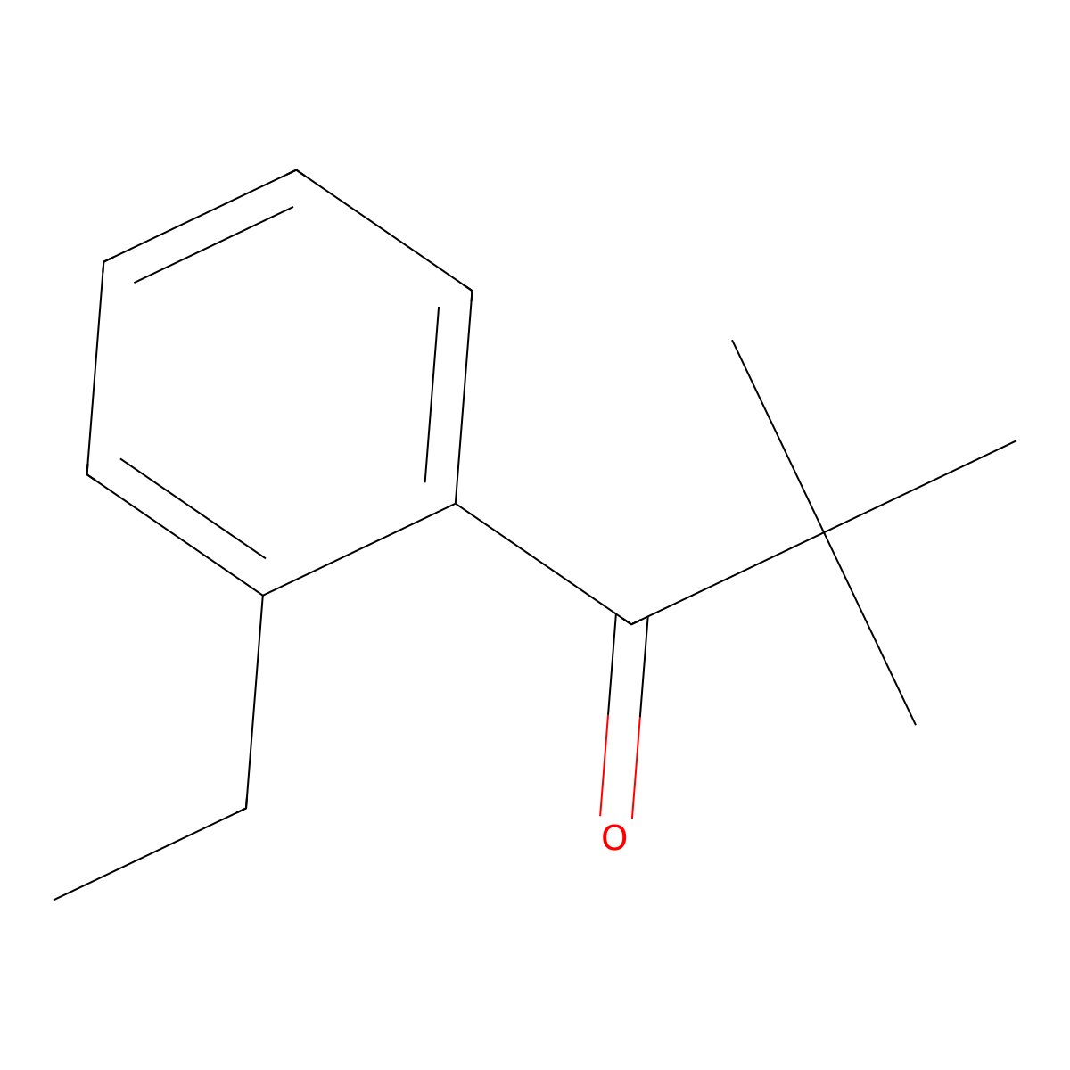 1-(2-Ethyl-phenyl)-2,2-dimethyl-propan-1-one molecular structure, CAS 147394-42-1