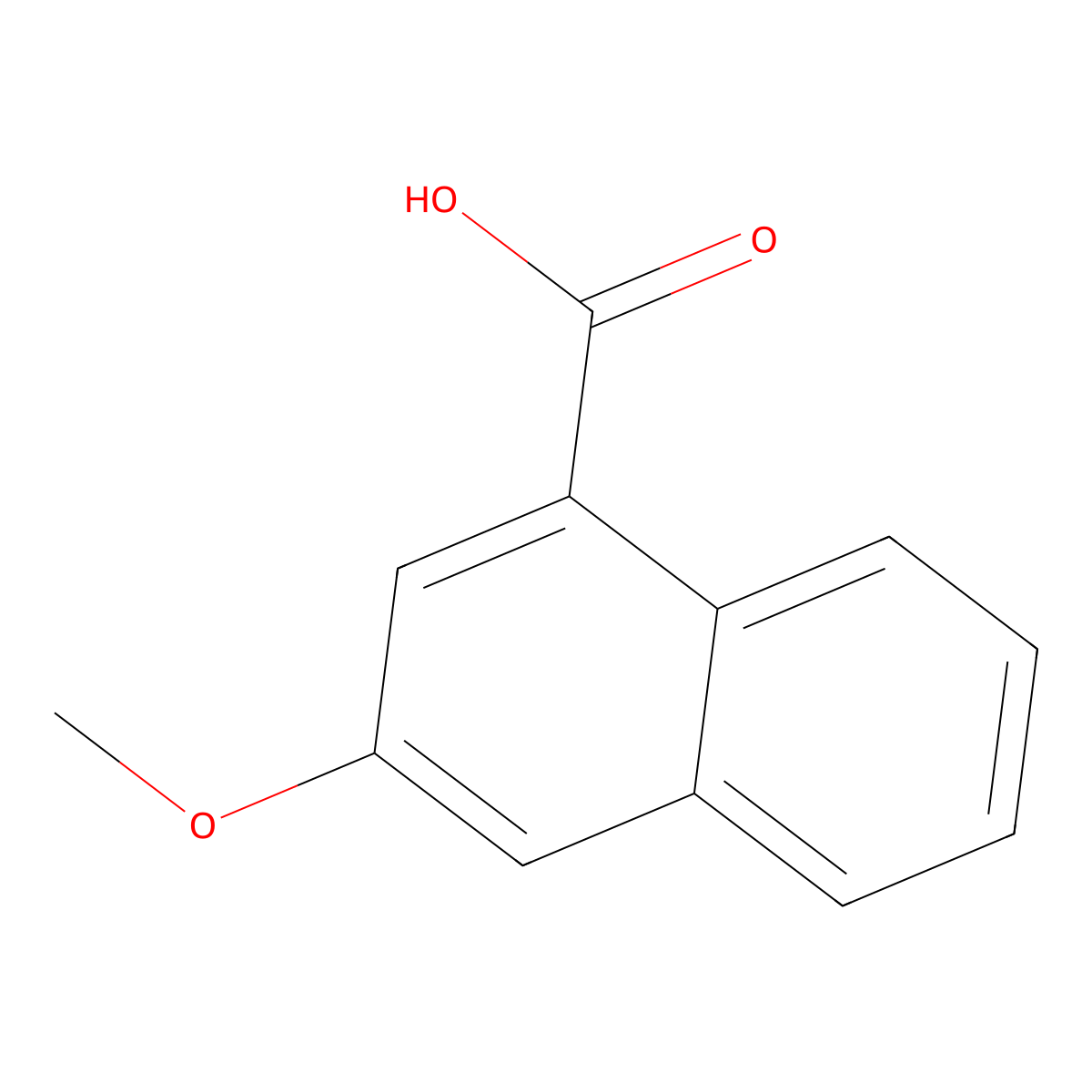 3-Methoxynaphthalene-1-carboxylic acid molecular structure, CAS 147397-60-2