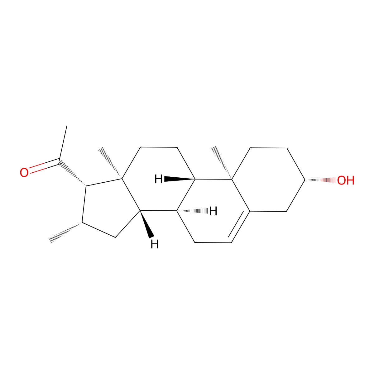 16-beta-Methylpregnenolone molecular structure, CAS 1474-71-1