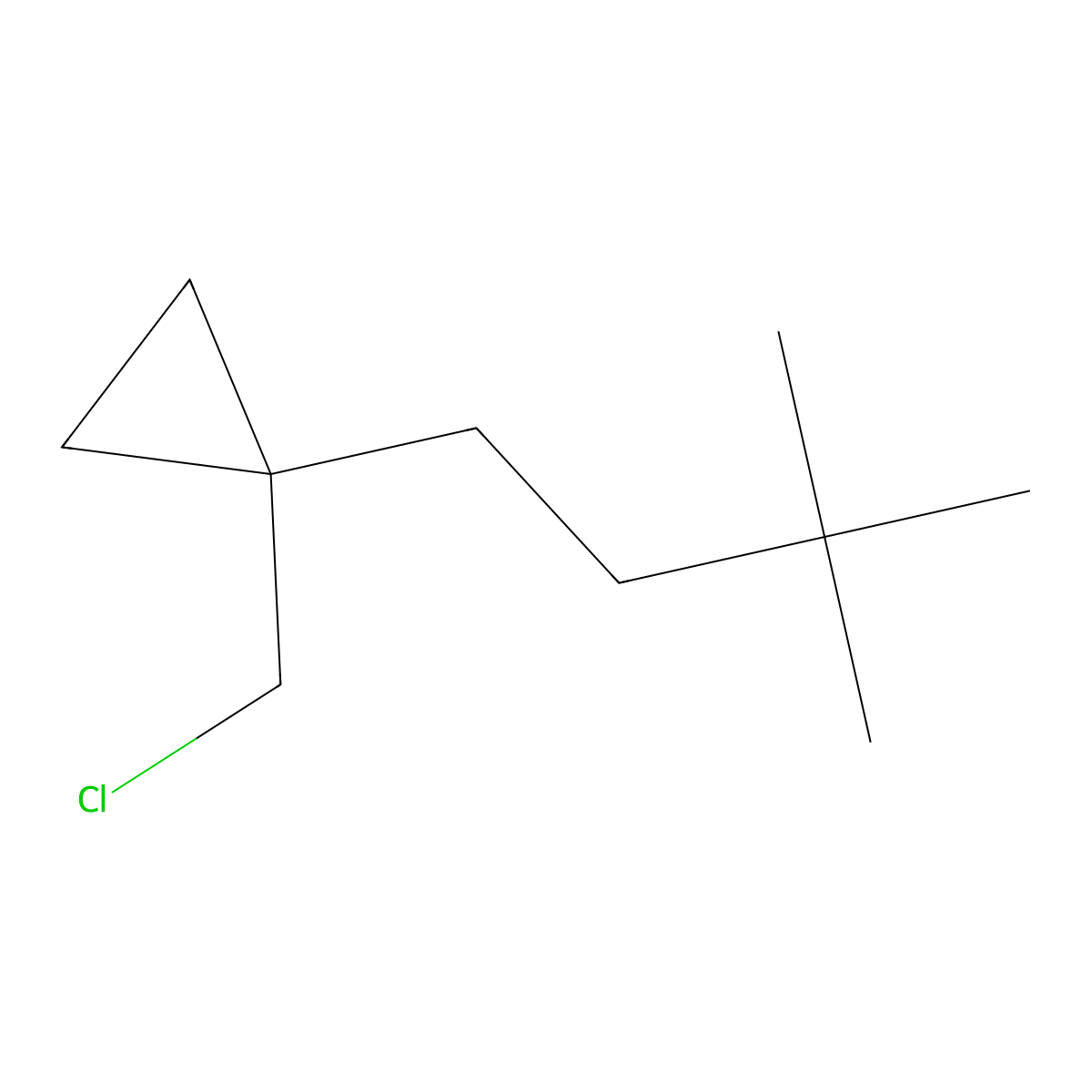1-(Chloromethyl)-1-(3,3-dimethylbutyl)cyclopropane molecular structure, CAS 1474010-15-5