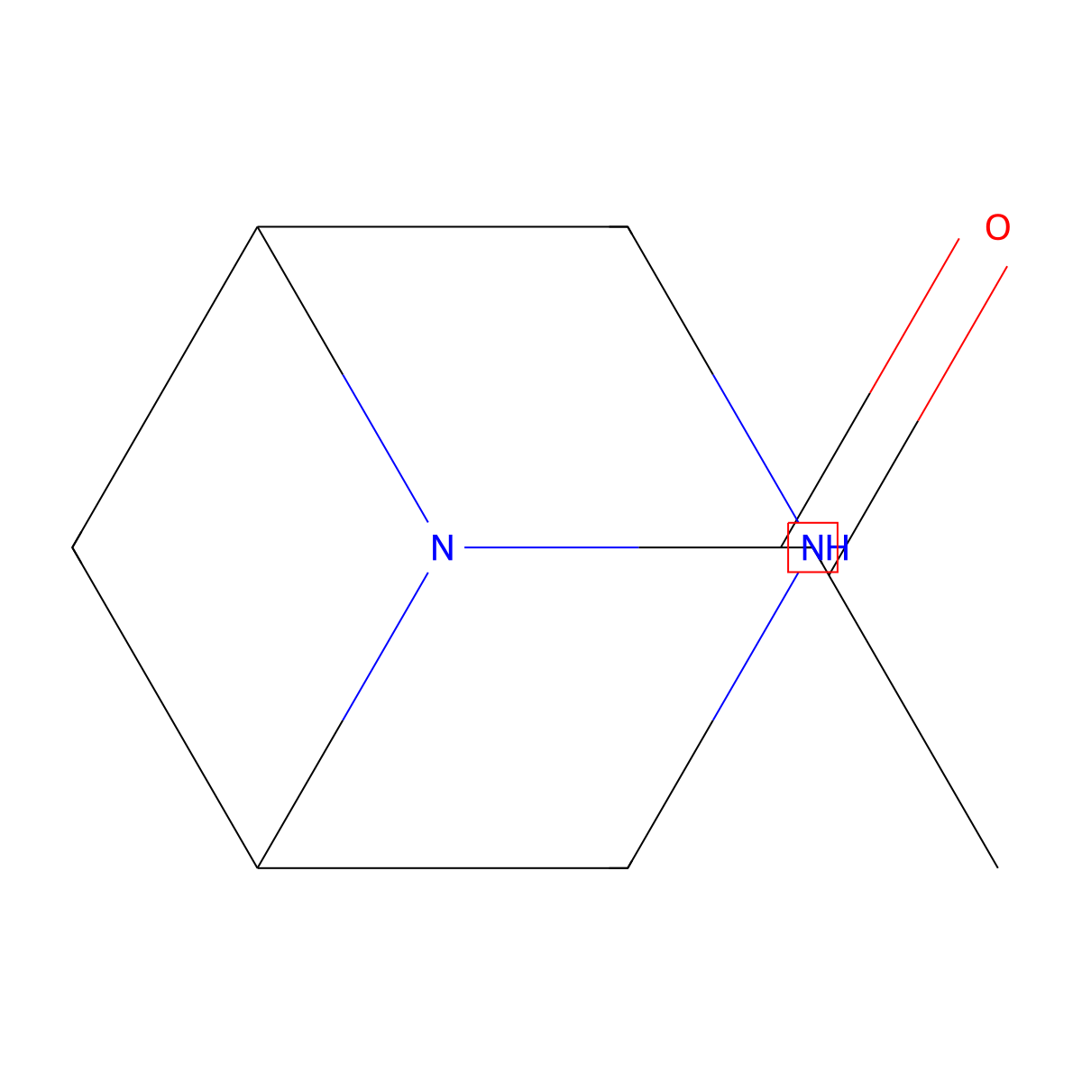 1-{3,6-Diazabicyclo[3.1.1]heptan-6-yl}ethan-1-one molecular structure, CAS 1474024-25-3