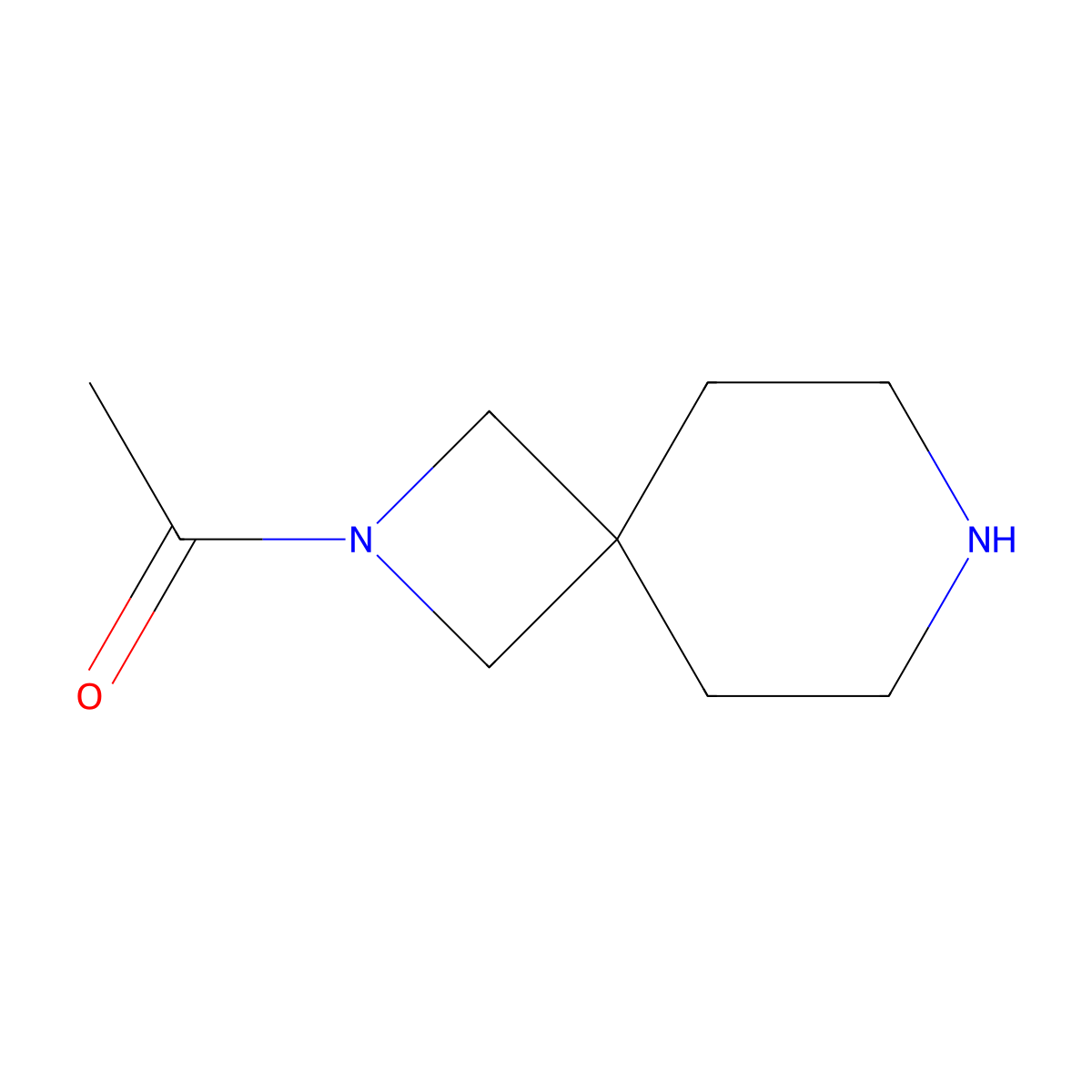 1-{2,7-Diazaspiro[3.5]nonan-2-yl}ethan-1-one molecular structure, CAS 1474026-47-5