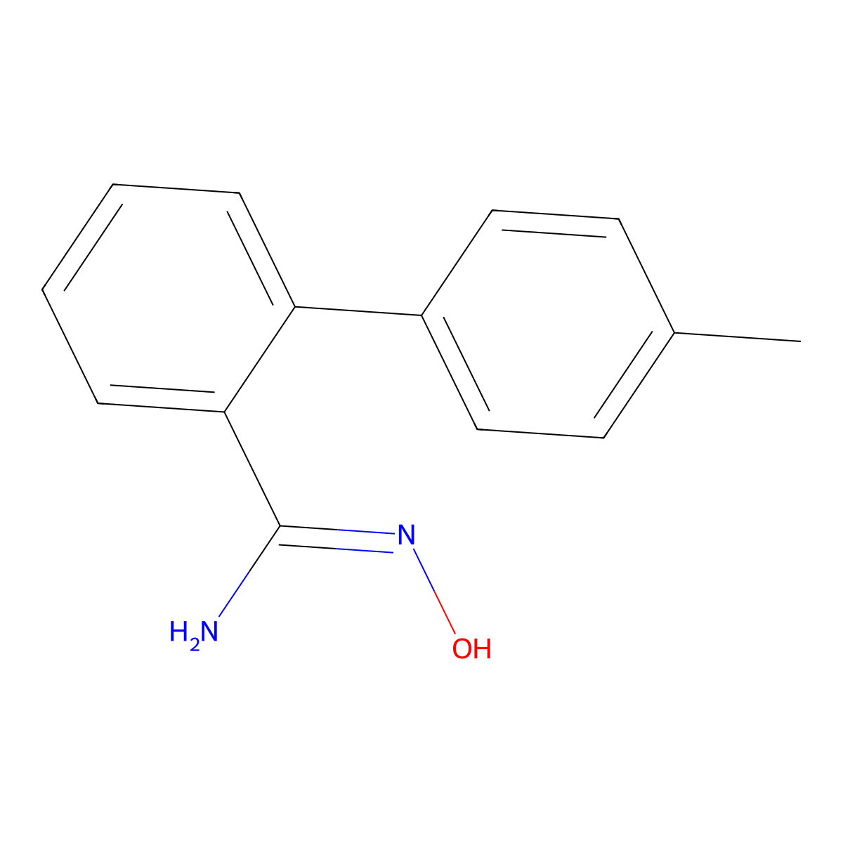 4'--Methylbiphenyl-2-carboxamidoxime molecular structure, CAS 147403-93-8