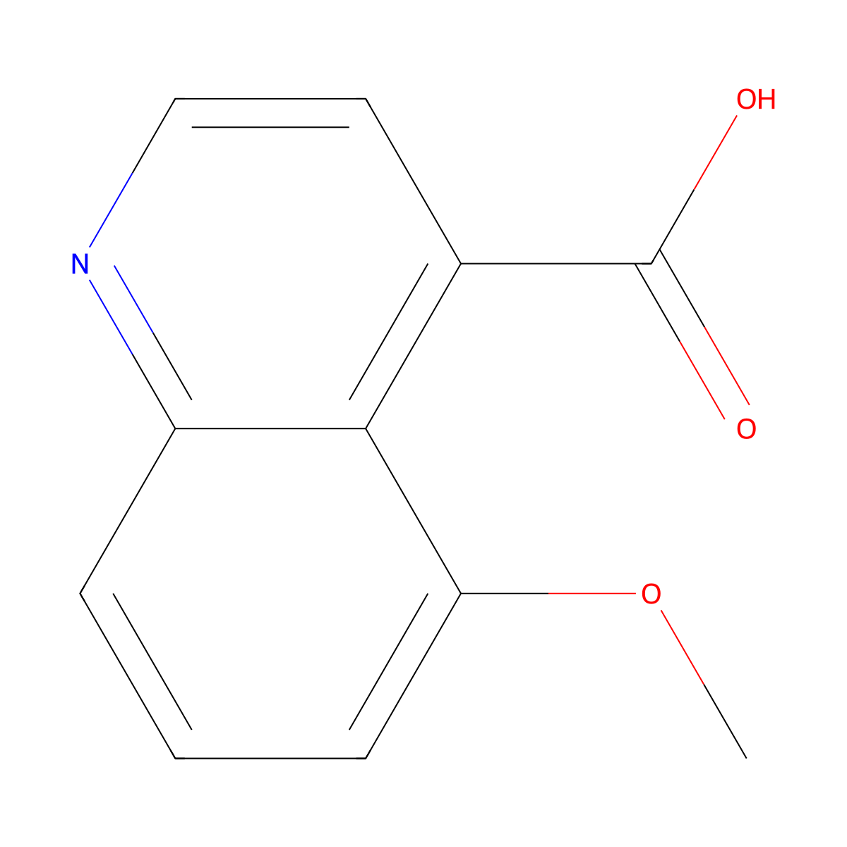 5-Methoxyquinoline-4-carboxylic acid molecular structure, CAS 1474033-93-6