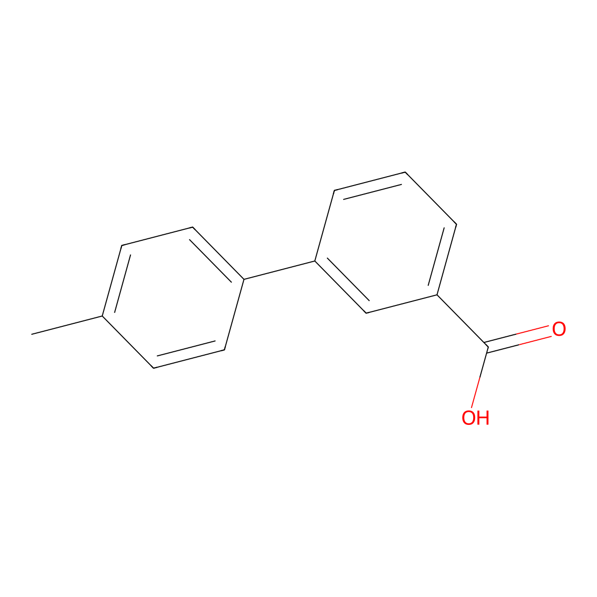 4'-Methyl-biphenyl-3-carboxylic acid molecular structure, CAS 147404-69-1