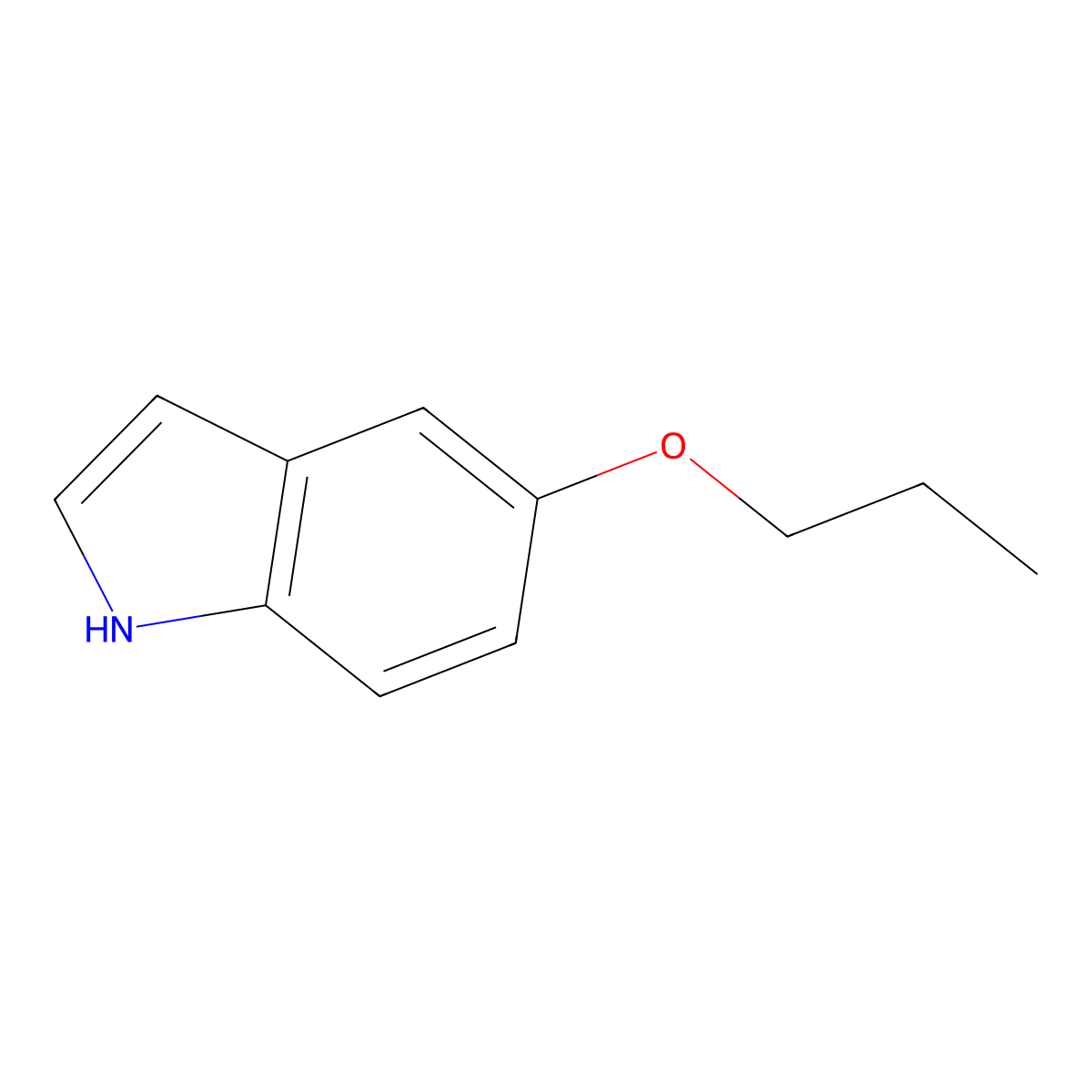 5-propoxy-1H-indole molecular structure, CAS 147405-80-9
