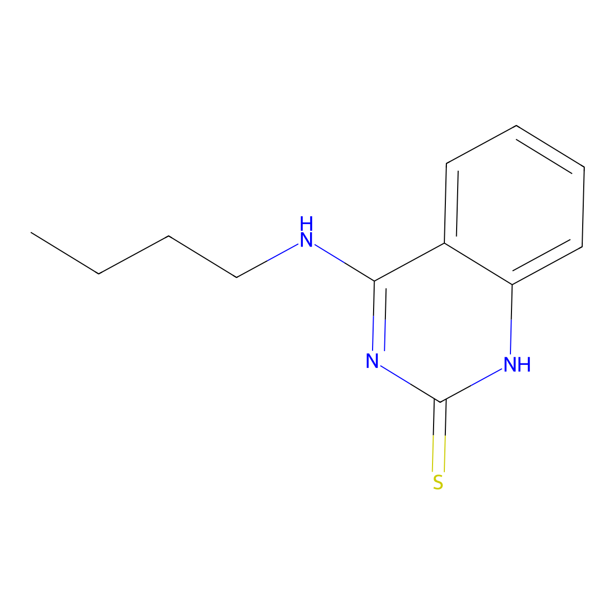 4-(butylamino)quinazoline-2(1H)-thione molecular structure, CAS 147408-61-5