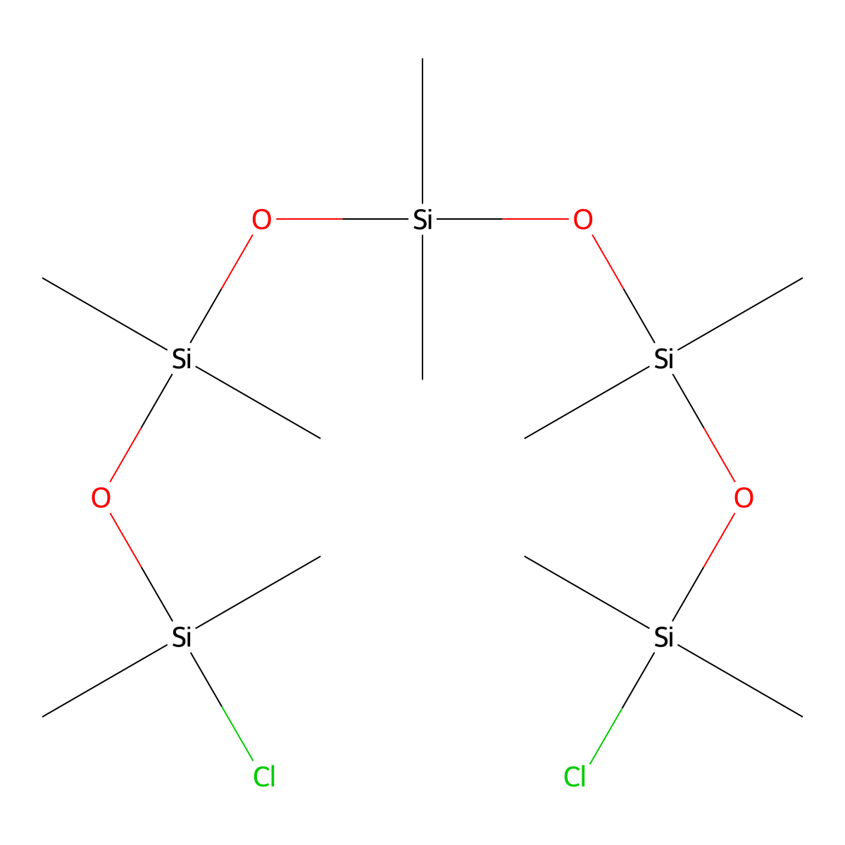 Bis[[[chloro(dimethyl)silyl]oxy-dimethylsilyl]oxy]-dimethylsilane molecular structure, CAS 14741-59-4