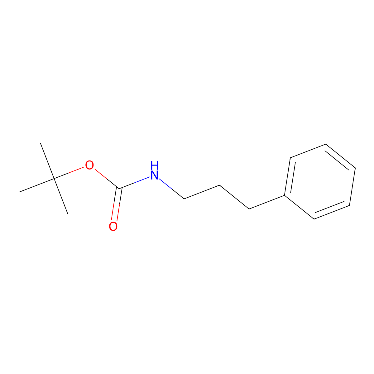 tert-Butyl (3-phenylpropyl)carbamate molecular structure, CAS 147410-39-7