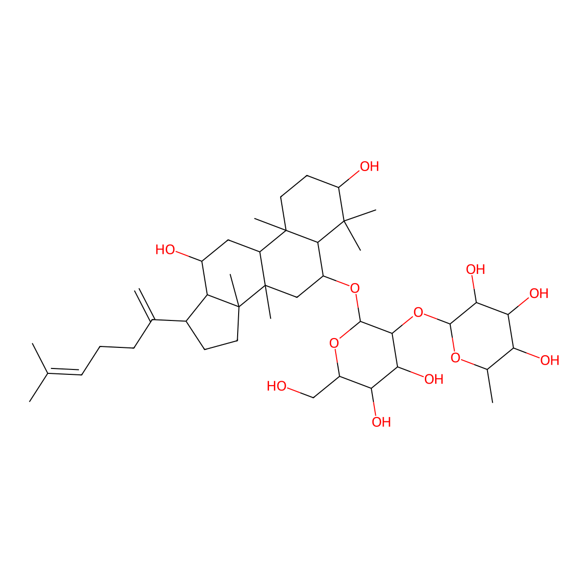 Ginsenoside Rg6 molecular structure, CAS 147419-93-0
