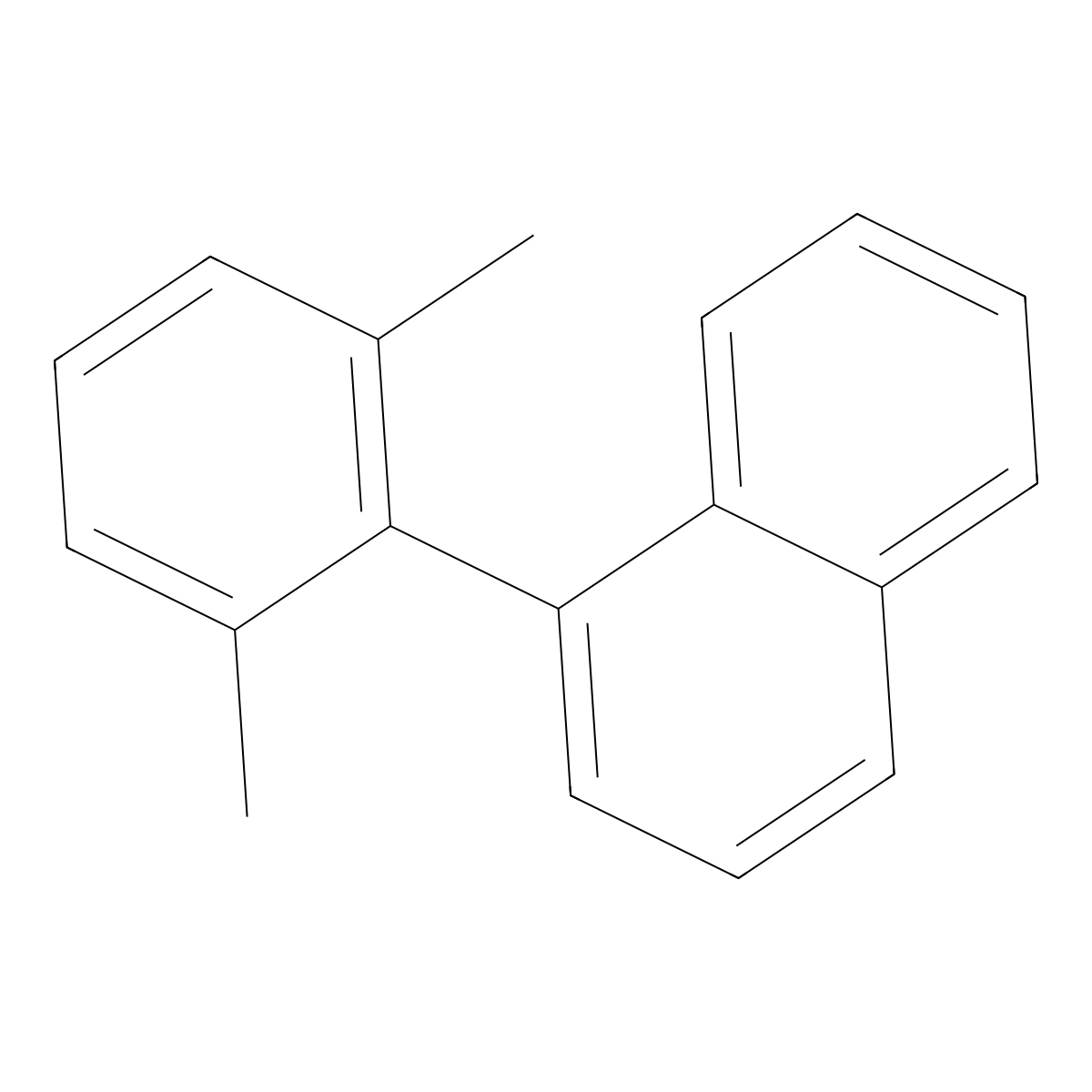 Naphthalene, 1-(2,6-dimethylphenyl)- molecular structure, CAS 147424-62-2