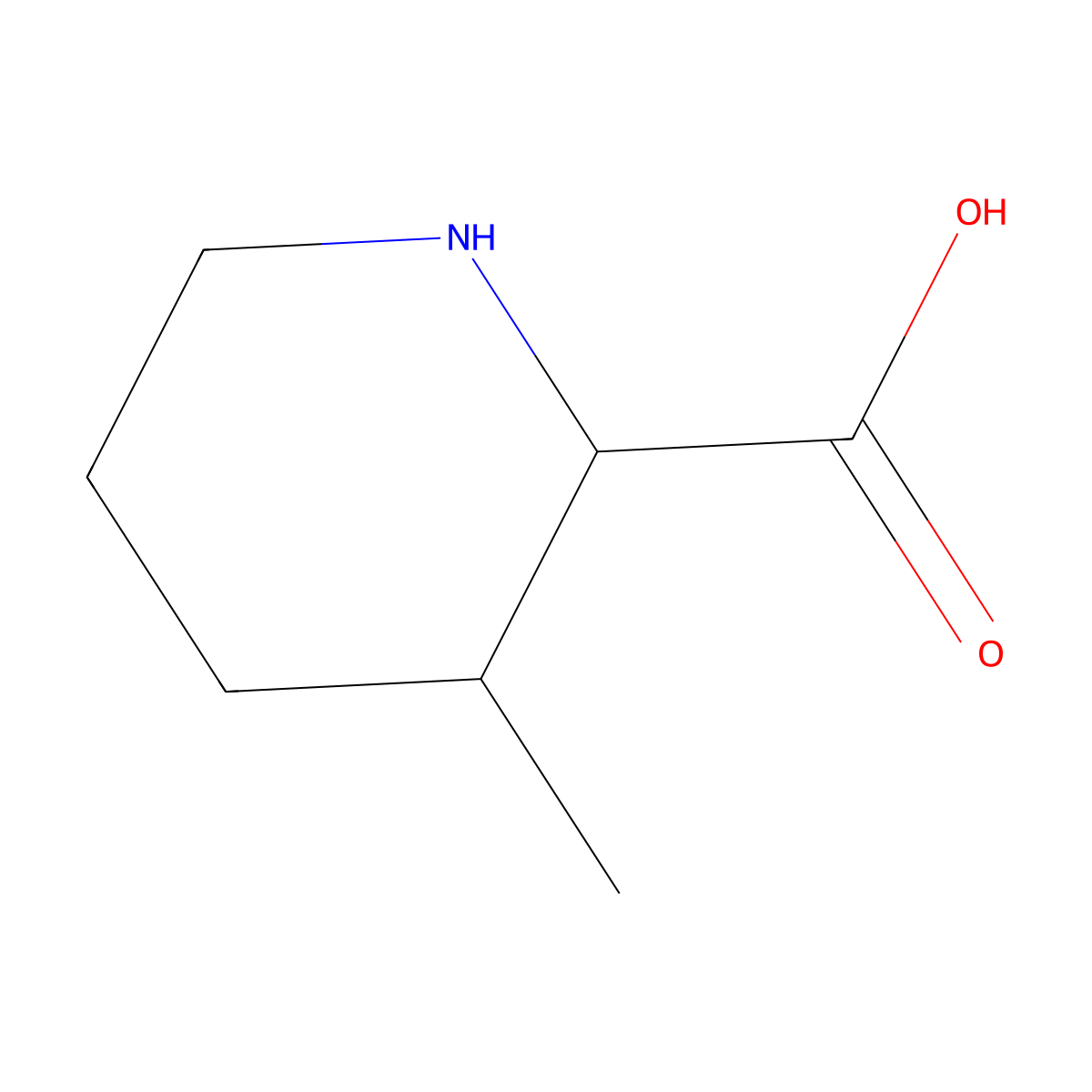 3-methylpiperidine-2-carboxylic Acid molecular structure, CAS 147428-62-4