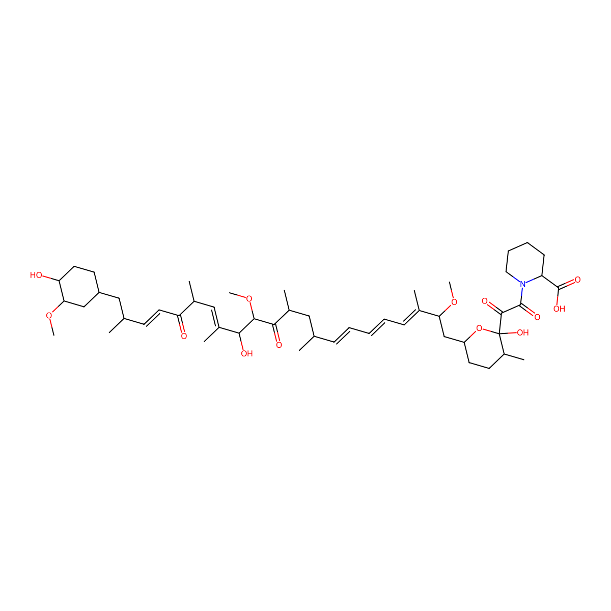 Secorapamycin A molecular structure, CAS 147438-27-5
