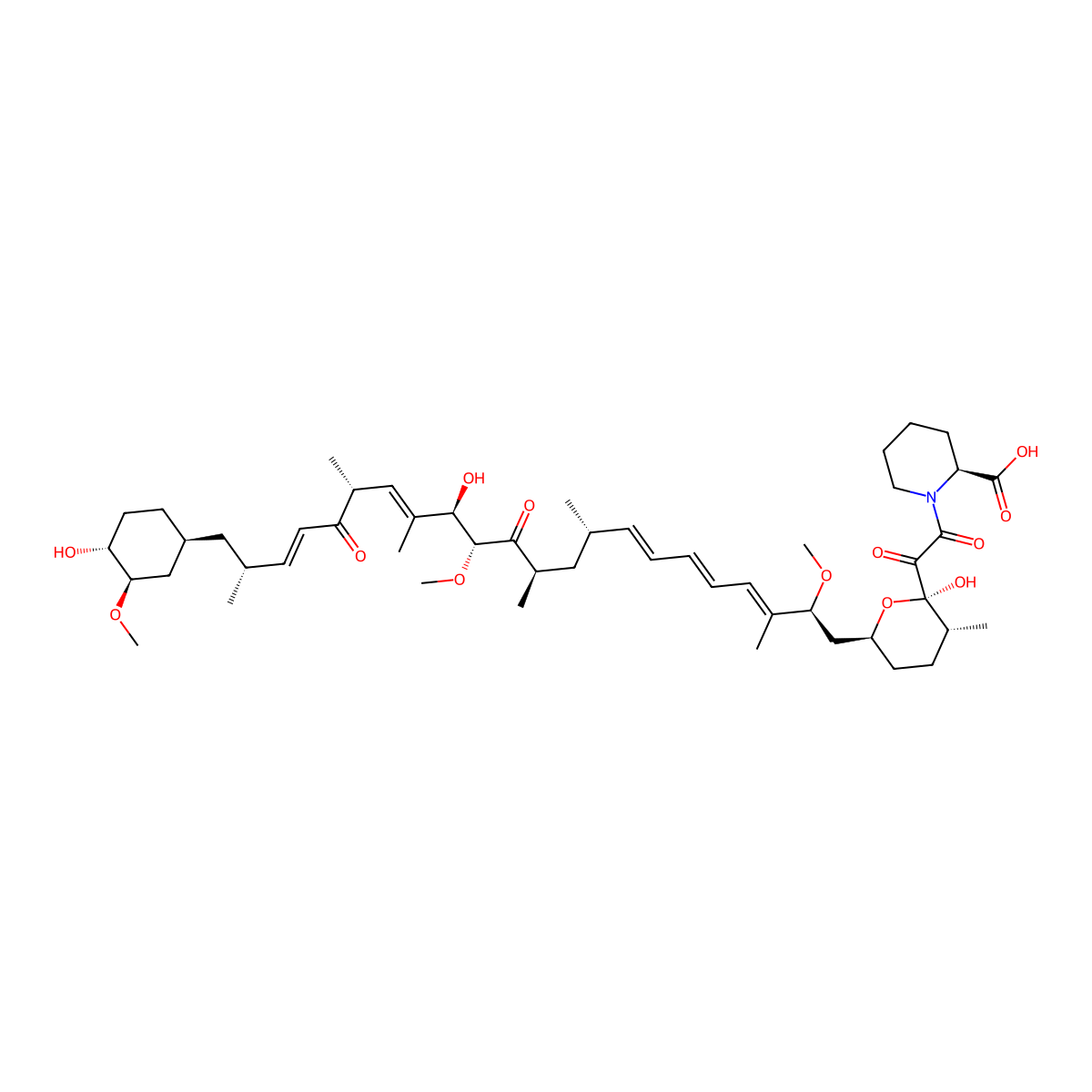 Secorapamycin A molecular structure, CAS 147438-27-5