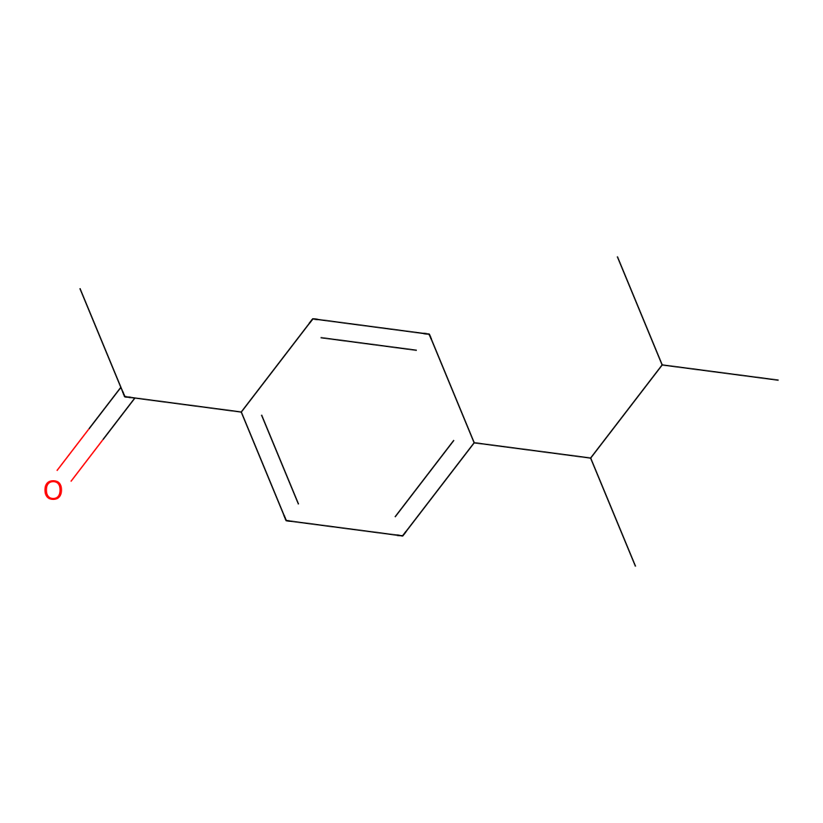 1-[4-(1,2-Dimethylpropyl)phenyl]ethanone molecular structure, CAS 147438-88-8