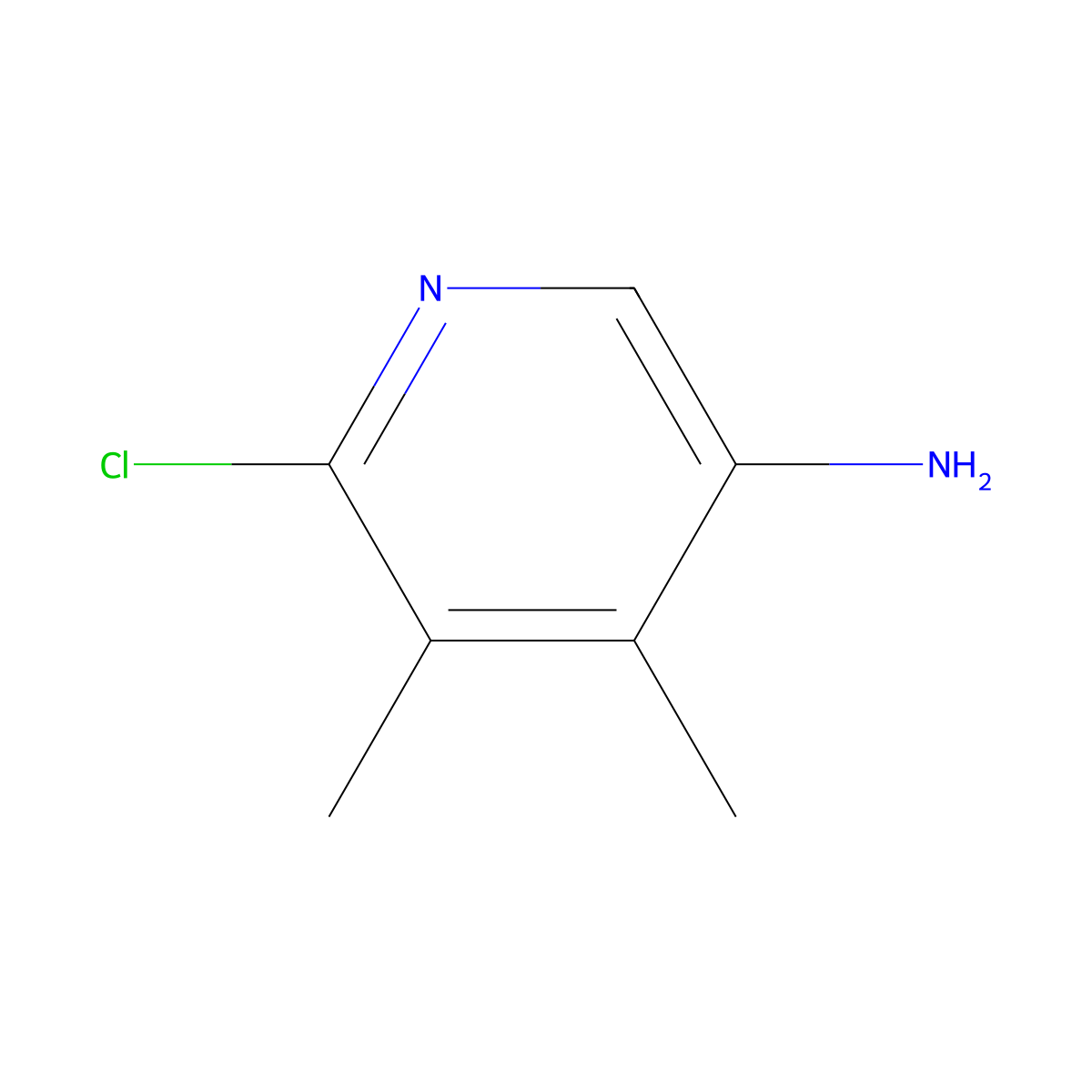 6-Chloro-4,5-dimethylpyridin-3-amine molecular structure, CAS 147440-83-3