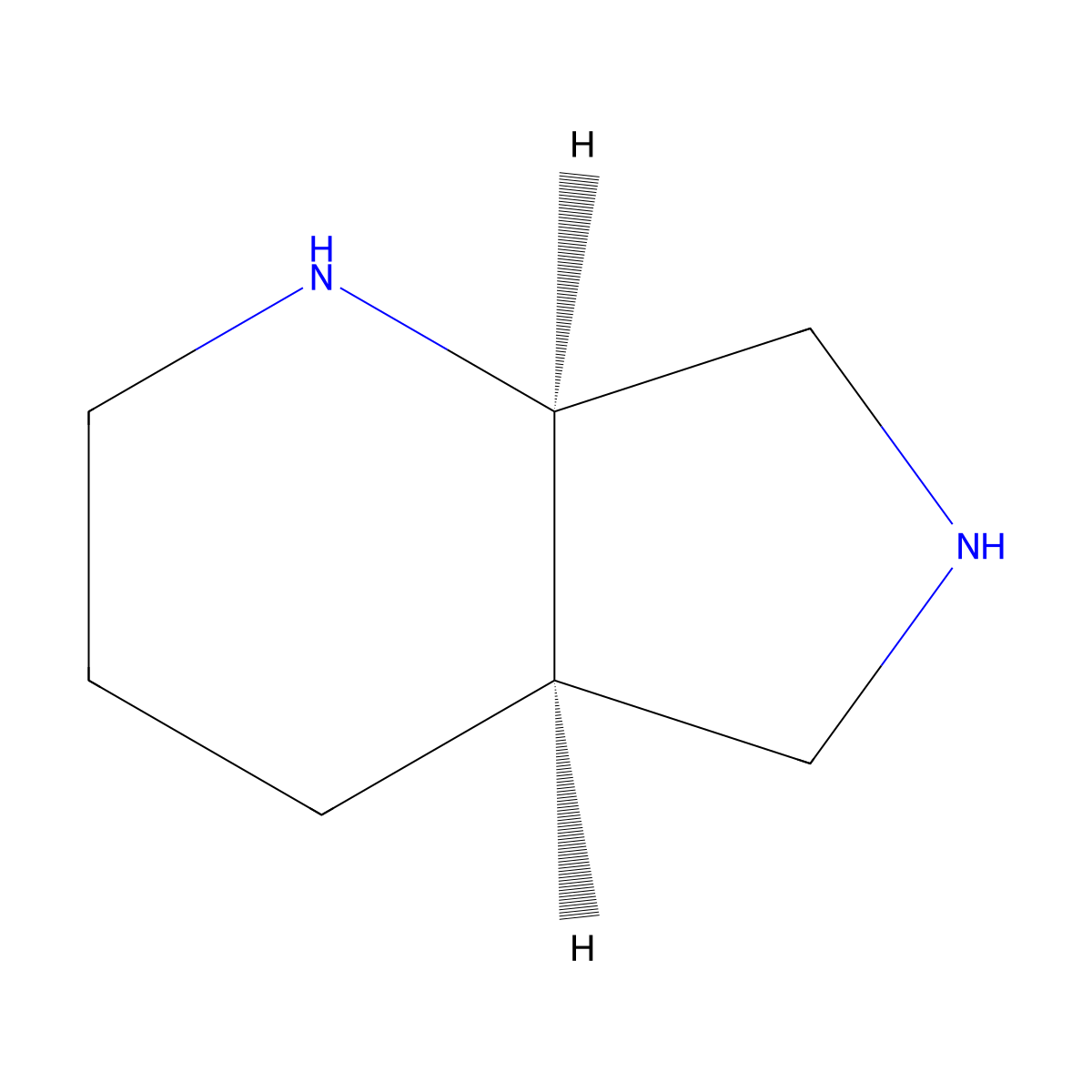 (4aR,7aR)-Octahydro-1H-pyrrolo(3,4-b)pyridine molecular structure, CAS 147459-51-6