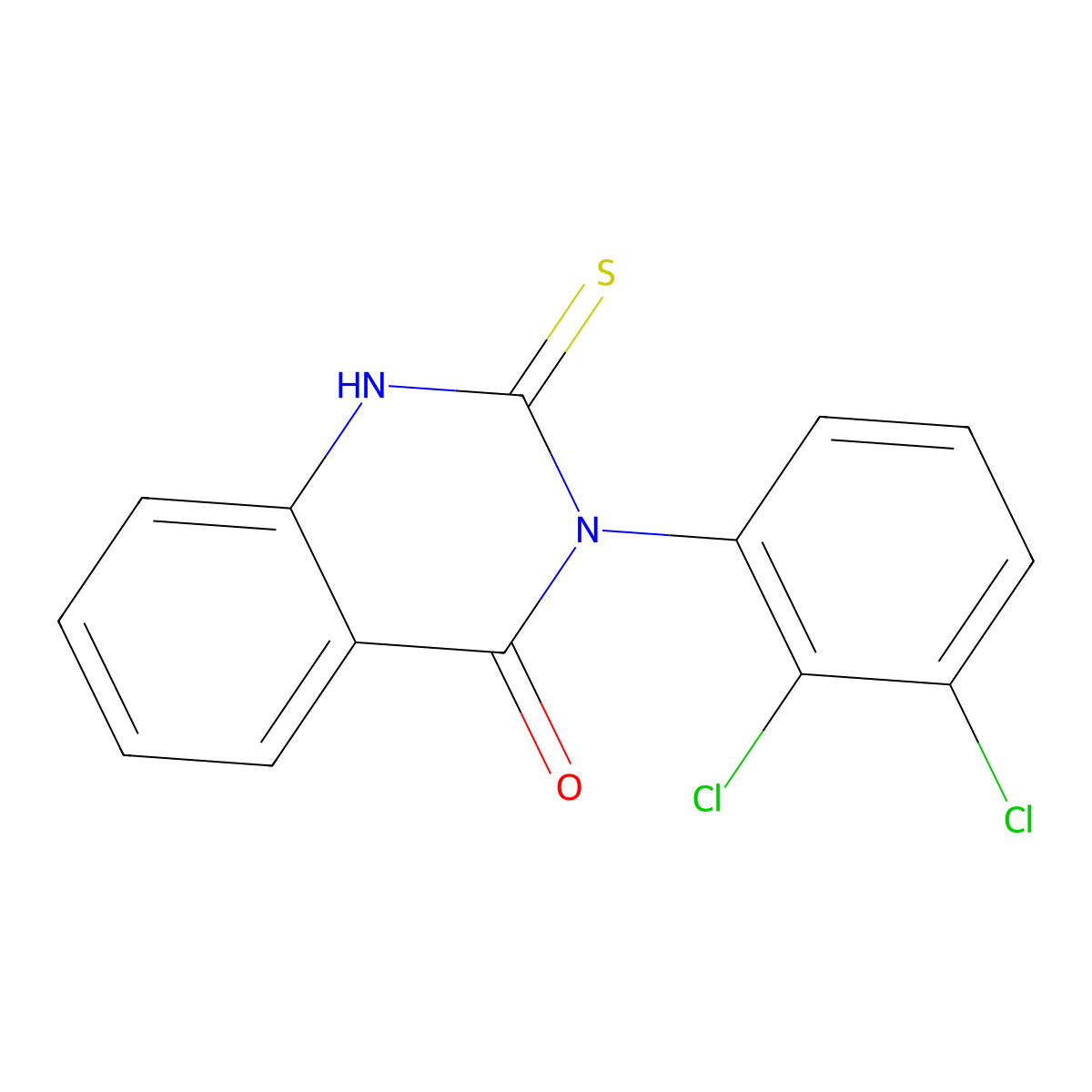 3-(2,3-dichlorophenyl)-2-sulfanylquinazolin-4(3H)-one molecular structure, CAS 147462-45-1