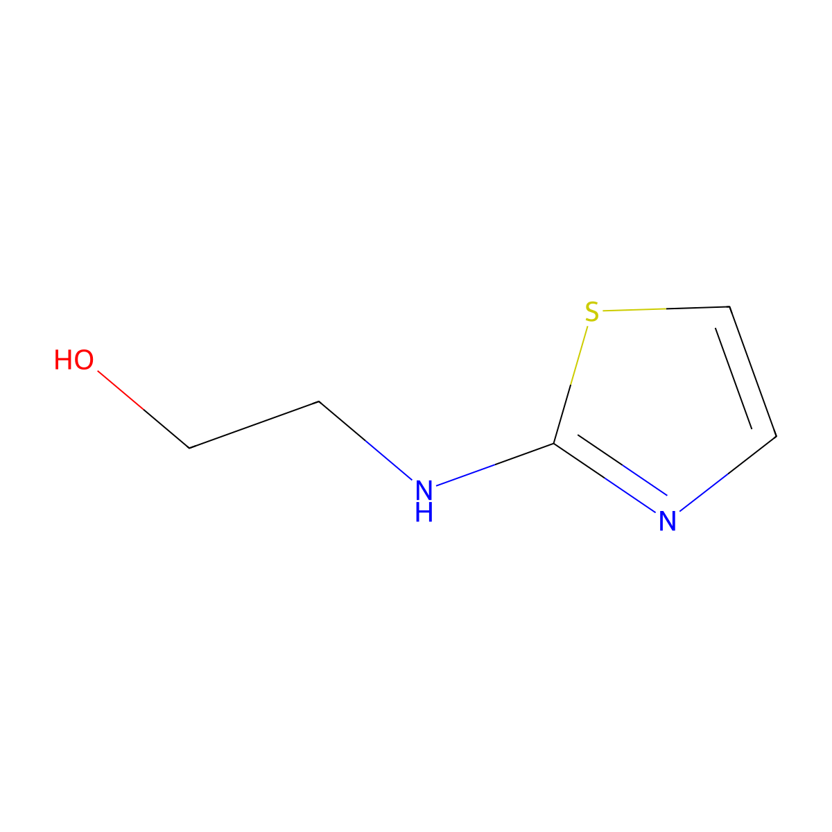 2-[(1,3-Thiazol-2-yl)amino]ethan-1-ol molecular structure, CAS 14747-01-4
