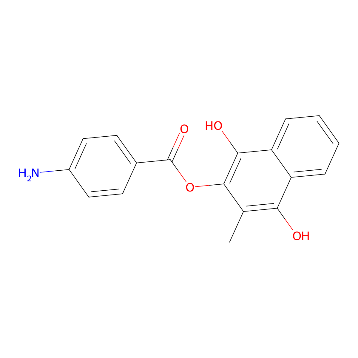 Aminaphthone molecular structure, CAS 14748-94-8