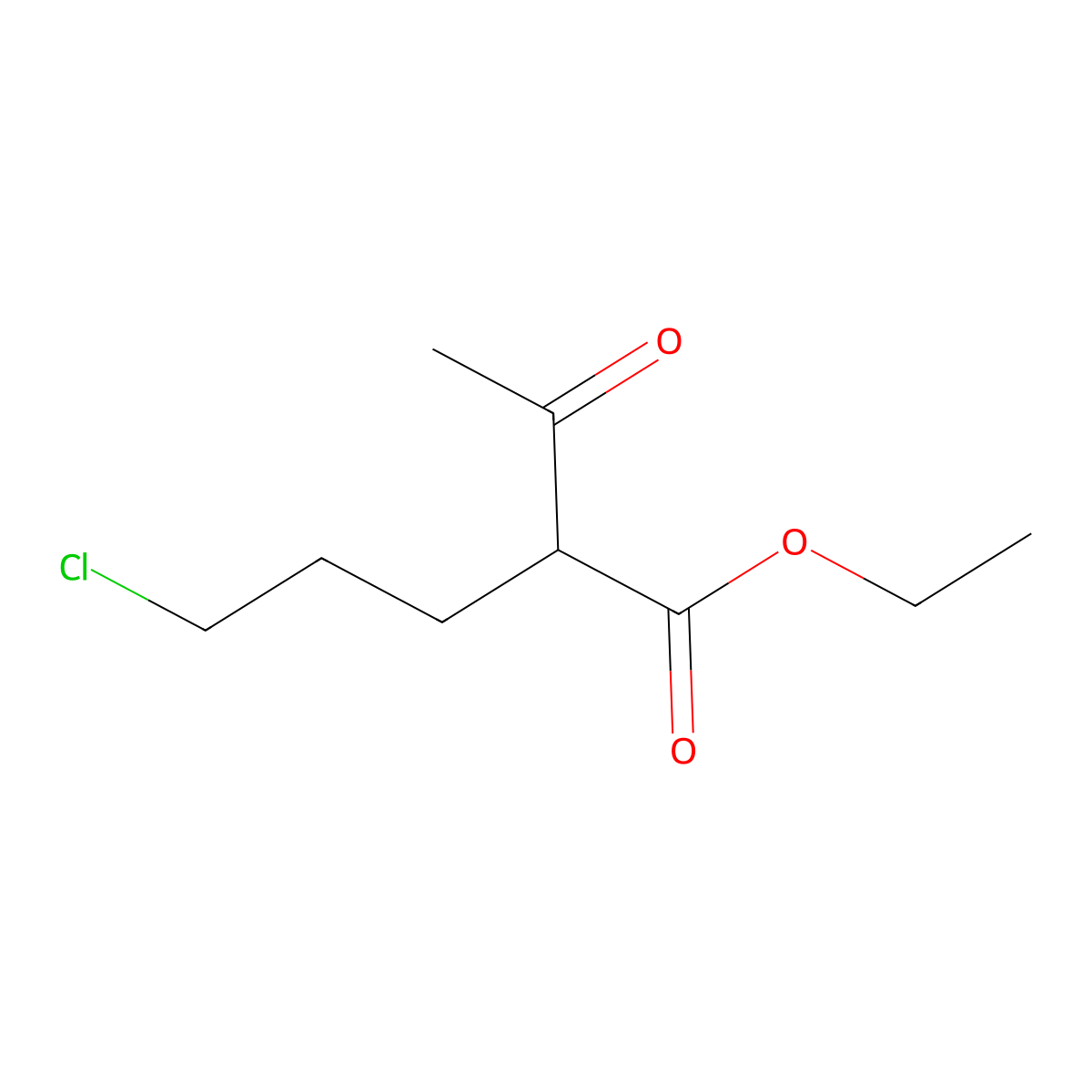 Valeric acid, 2-acetyl-5-chloro-, ethyl ester molecular structure, CAS 14749-45-2