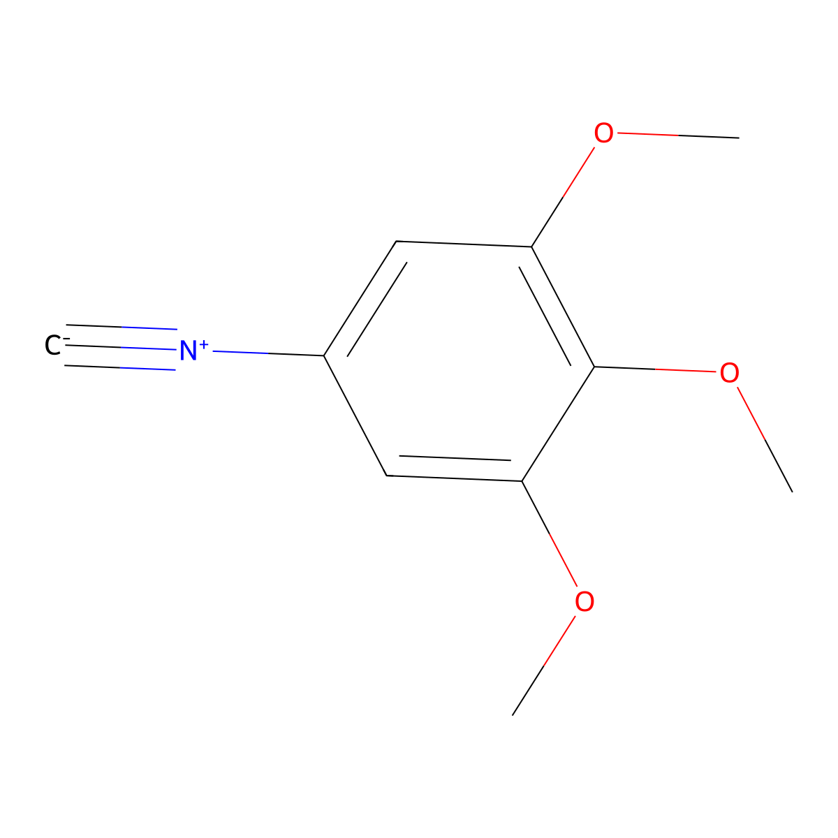 5-Isocyano-1,2,3-trimethoxybenzene molecular structure, CAS 147492-94-2