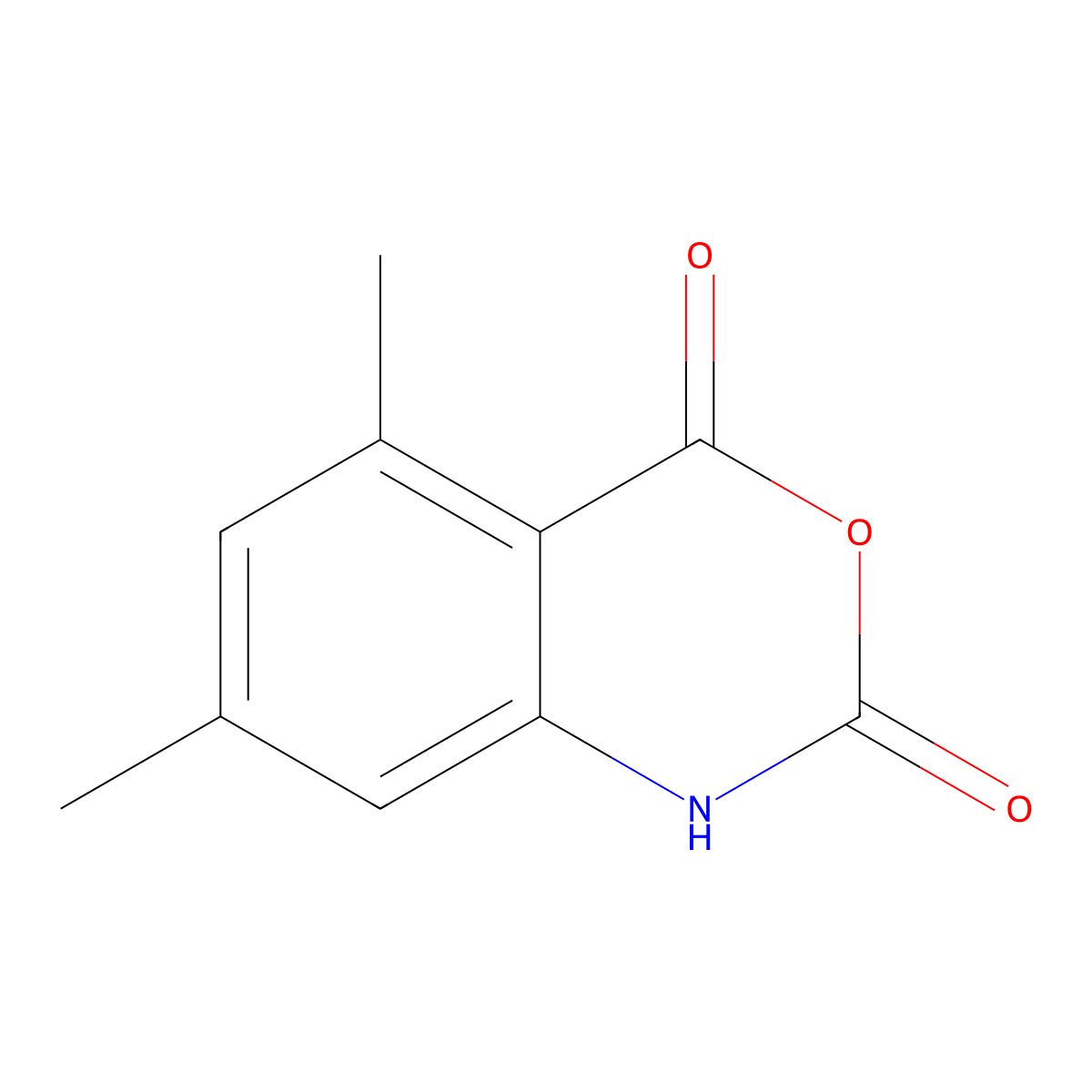 5,7-Dimethyl-2H-3,1-benzoxazine-2,4(1H)-dione molecular structure, CAS 147494-08-4