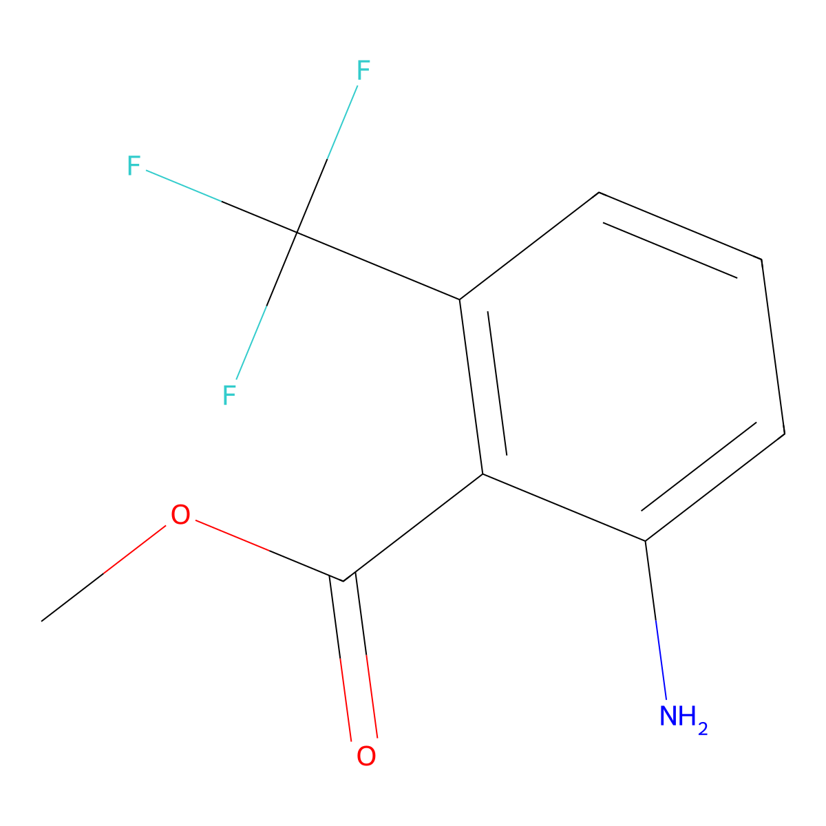 Methyl 2-amino-6-(trifluoromethyl)benzoate molecular structure, CAS 147494-56-2