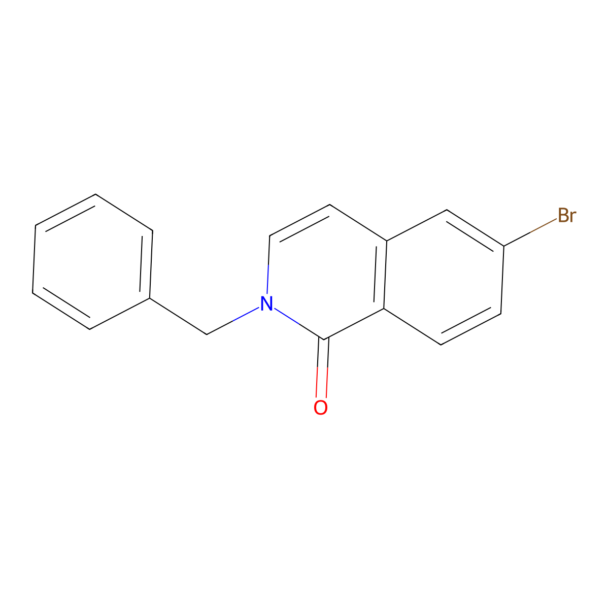 2-Benzyl-6-bromo-isoquinolin-1-one molecular structure, CAS 147497-41-4