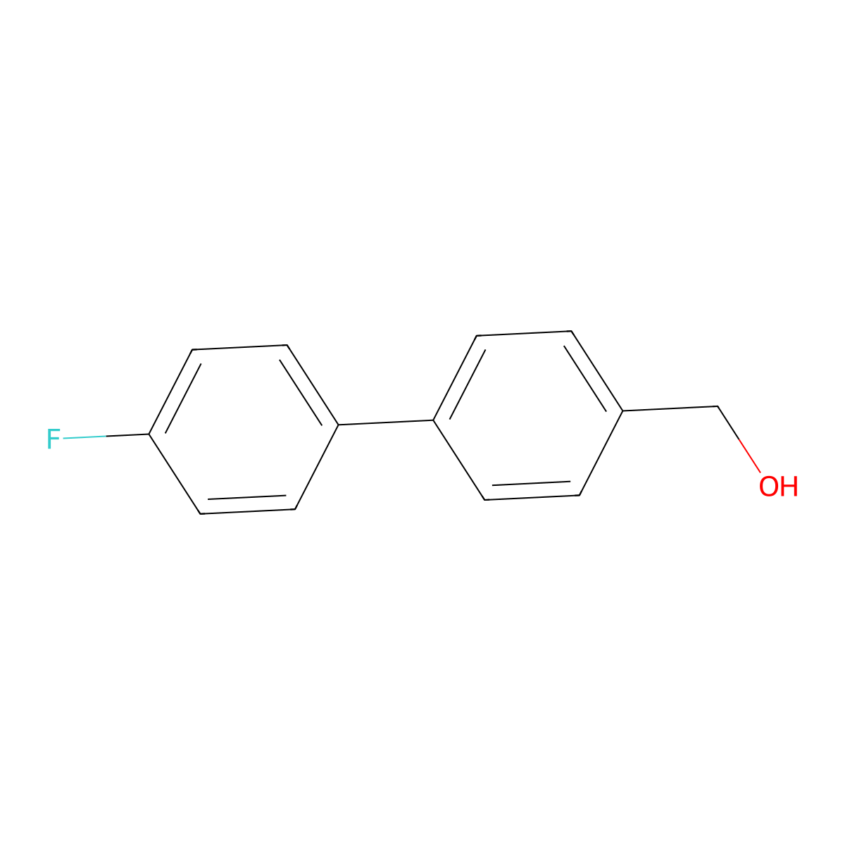 [4-(4-Fluorophenyl)phenyl]methanol molecular structure, CAS 147497-56-1