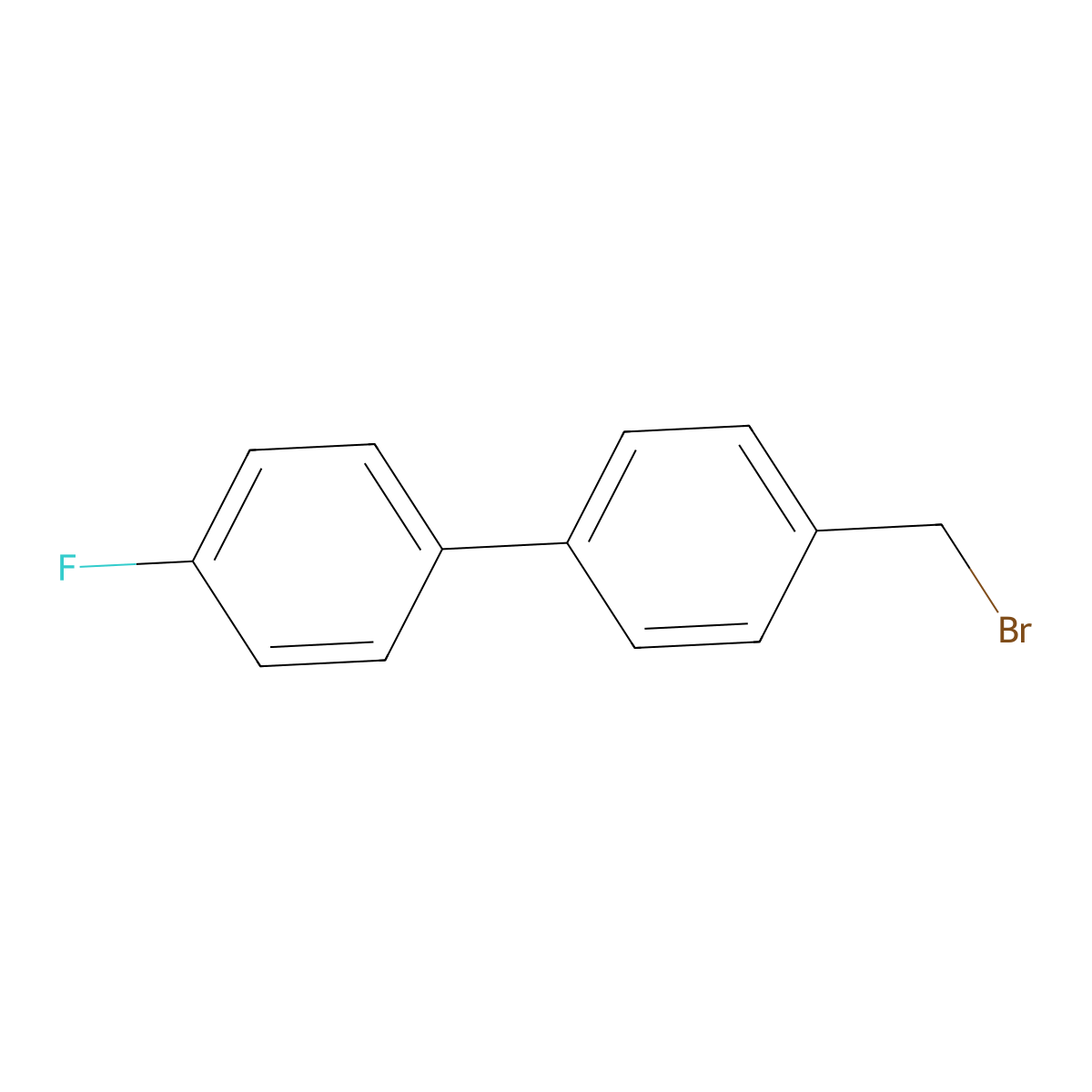 4-(Bromomethyl)-4'-fluoro-1,1'-biphenyl molecular structure, CAS 147497-57-2