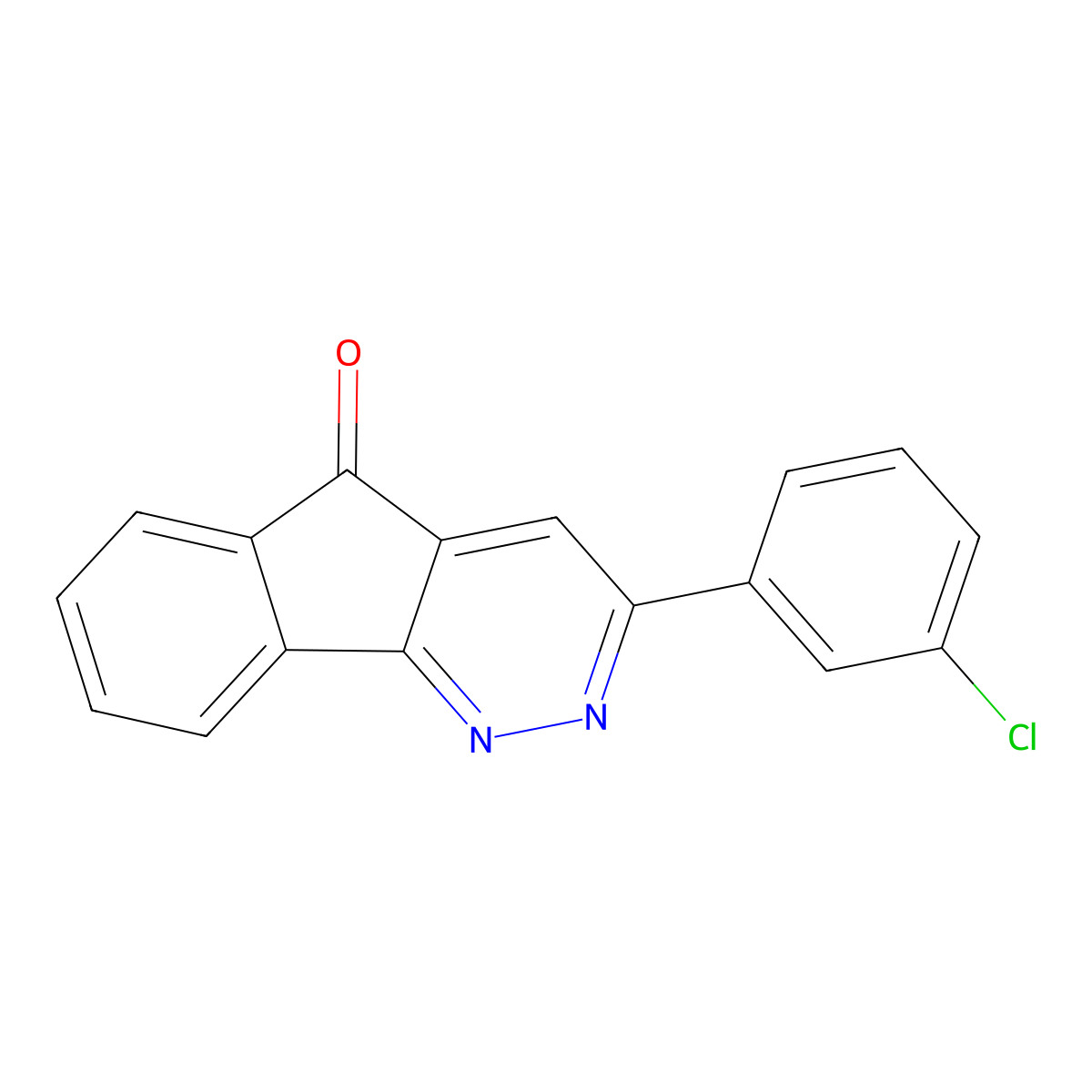 3-(3-chlorophenyl)-5H-indeno[1,2-c]pyridazin-5-one molecular structure, CAS 147508-54-1