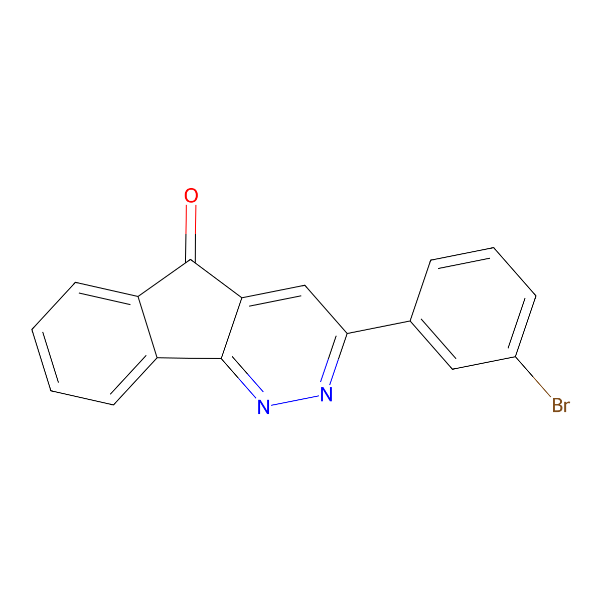 3-(3-bromophenyl)-5H-indeno[1,2-c]pyridazin-5-one molecular structure, CAS 147508-56-3