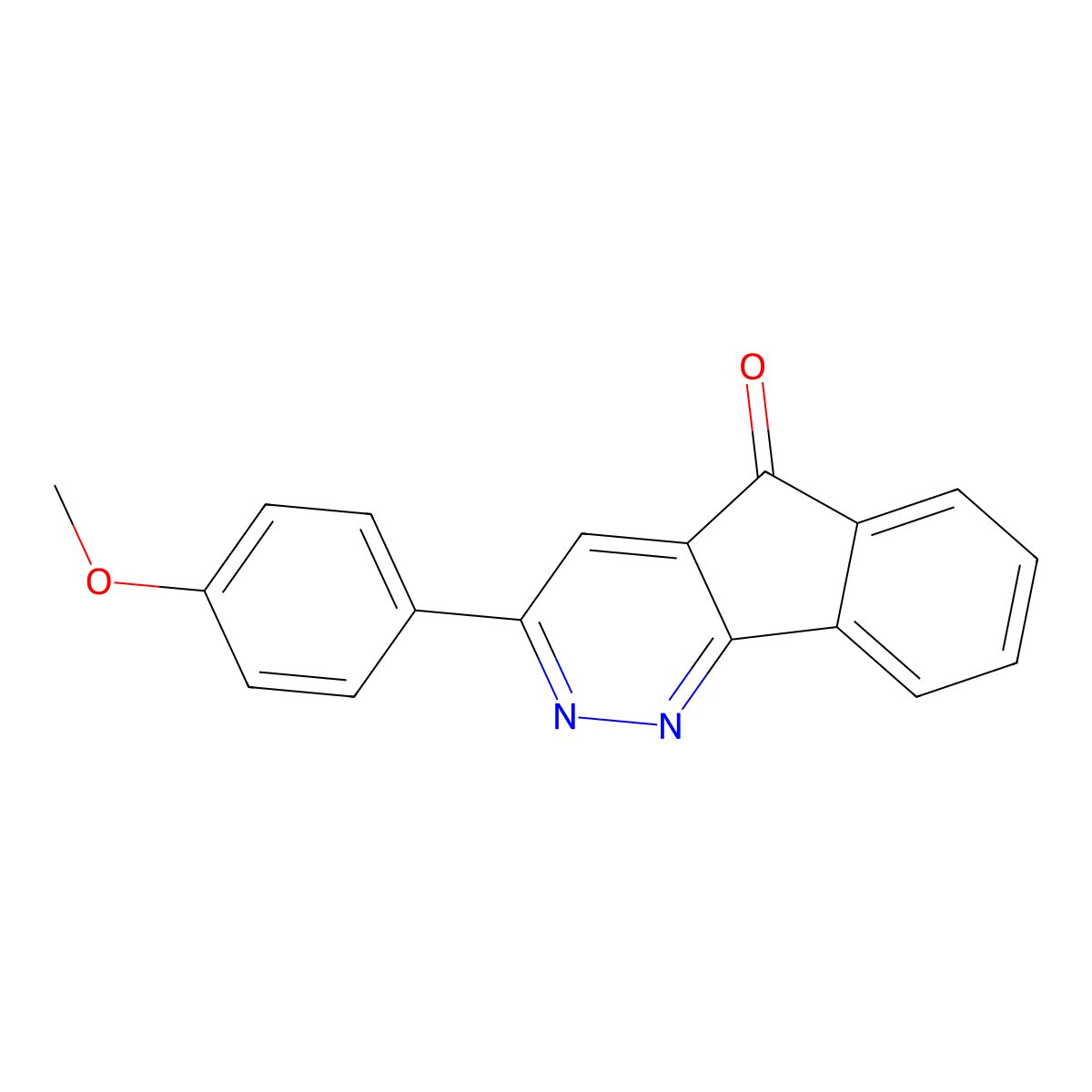 3-(4-Methoxyphenyl)-5H-indeno[1,2-c]pyridazin-5-one molecular structure, CAS 147508-58-5