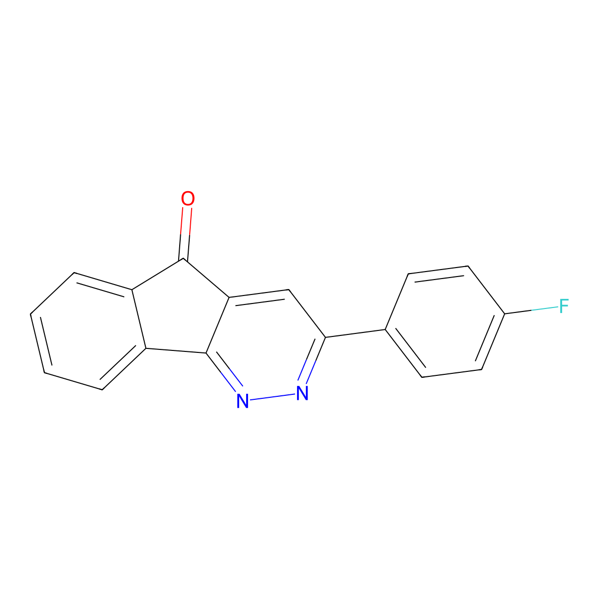 3-(4-fluorophenyl)-5H-indeno[1,2-c]pyridazin-5-one molecular structure, CAS 147508-60-9