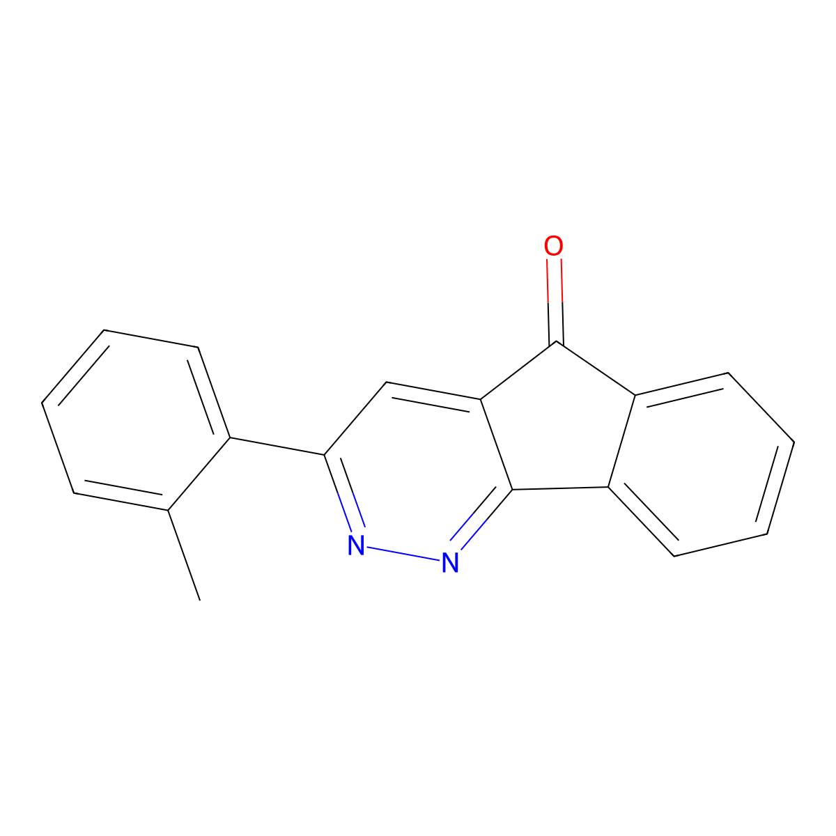 3-(2-methylphenyl)-5H-indeno[1,2-c]pyridazin-5-one molecular structure, CAS 147508-61-0