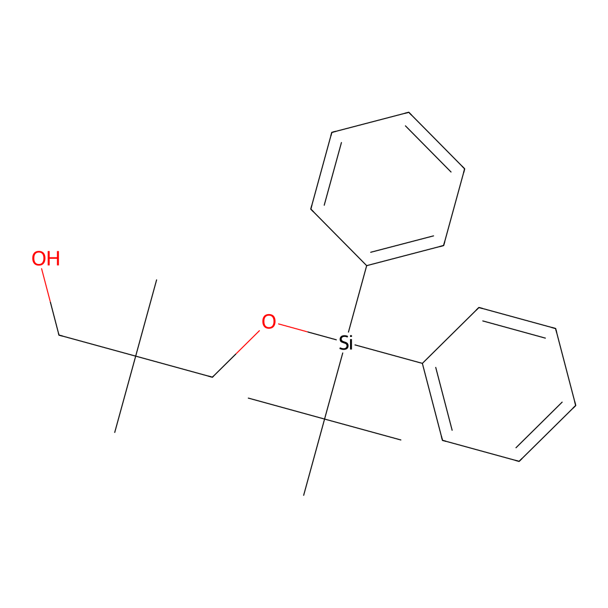 3-((tert-Butyldiphenylsilyl)oxy)-2,2-dimethylpropan-1-ol molecular structure, CAS 147509-22-6