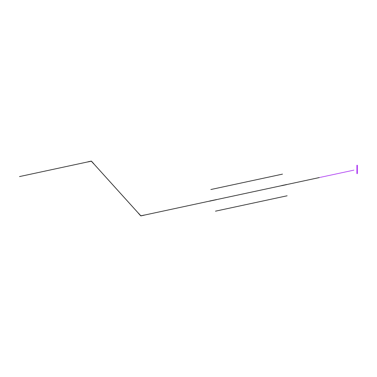 1-Pentynyl Iodide molecular structure, CAS 14752-61-5