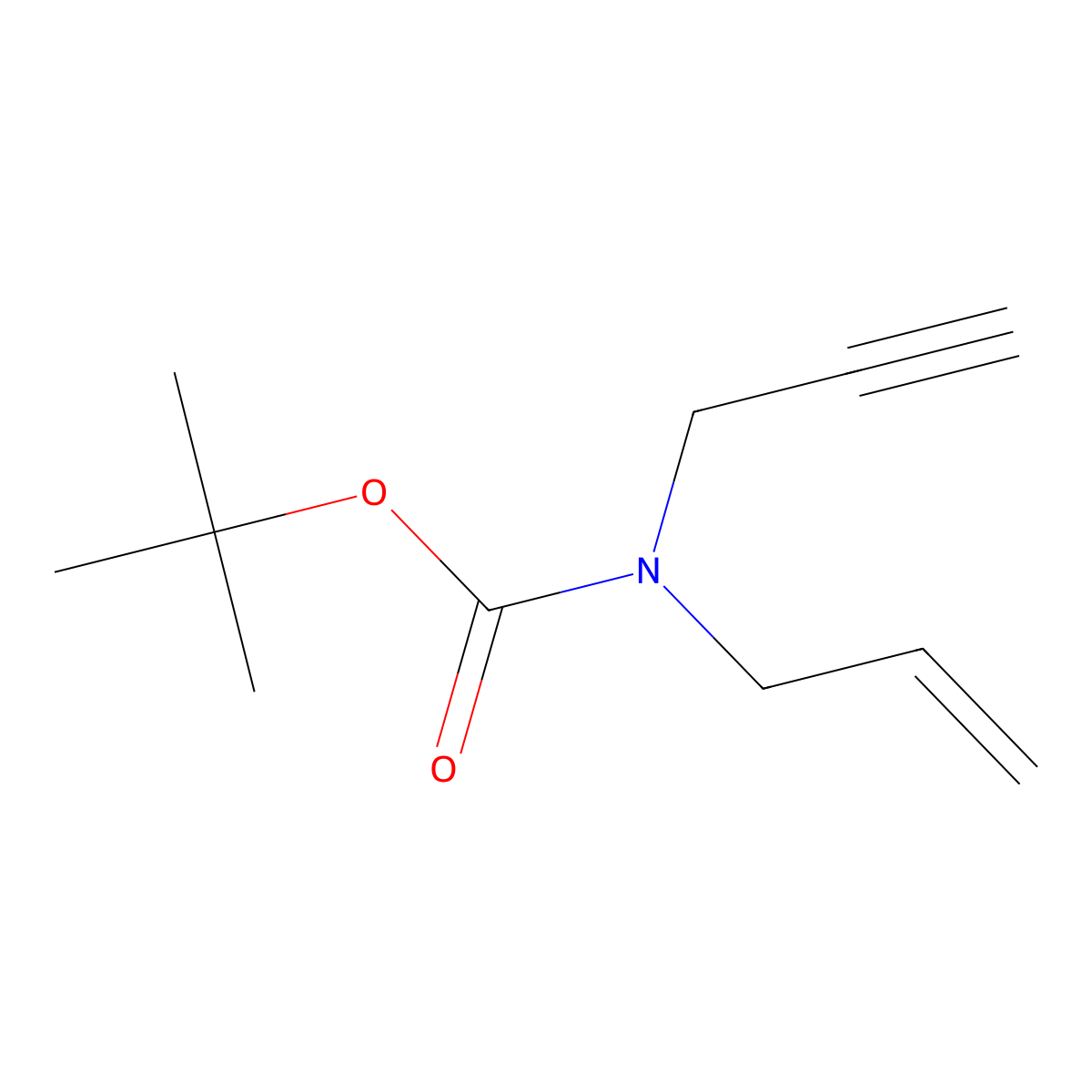 tert-Butyl allyl(prop-2-yn-1-yl)carbamate molecular structure, CAS 147528-20-9