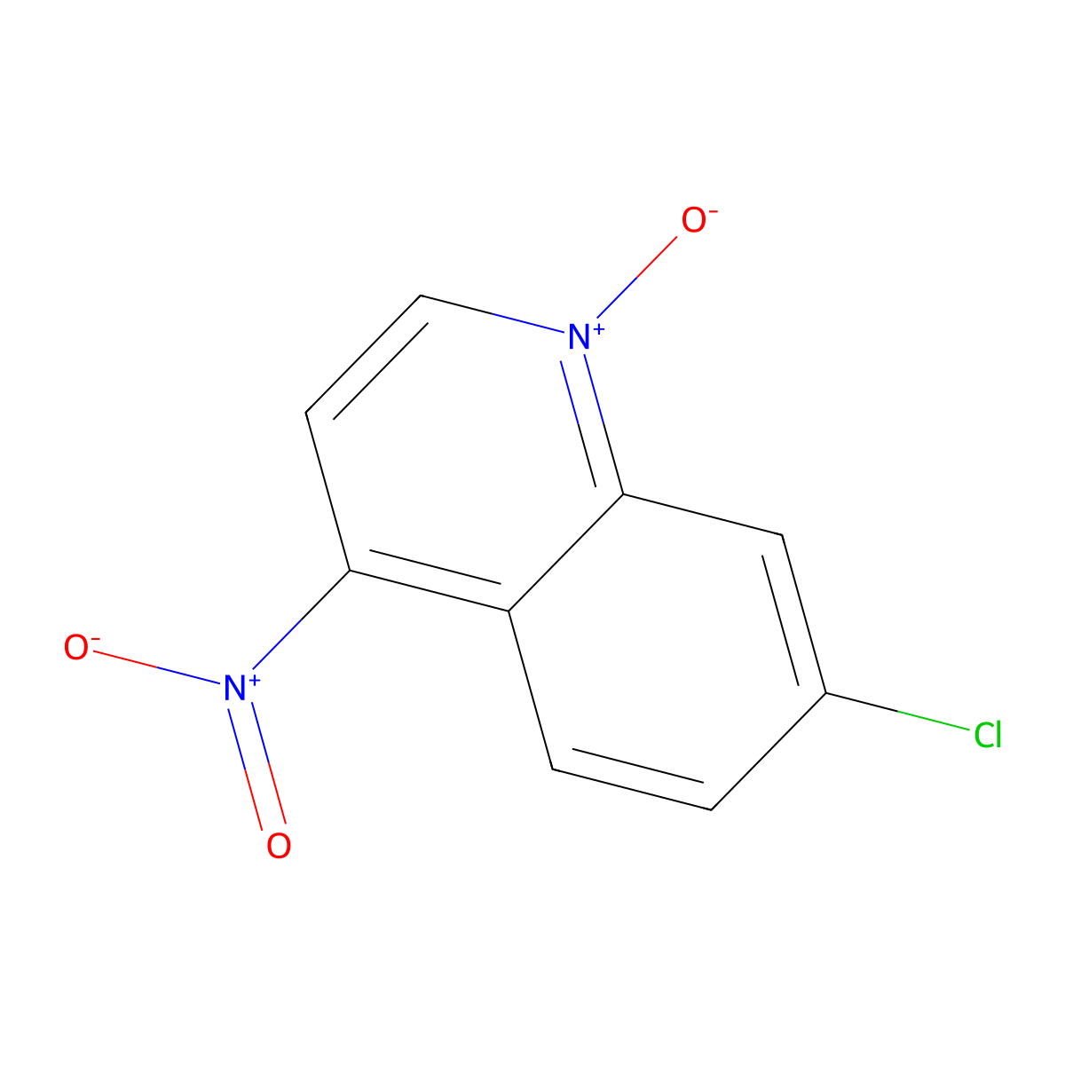 Quinoline, 7-chloro-4-nitro-, 1-oxide molecular structure, CAS 14753-14-1