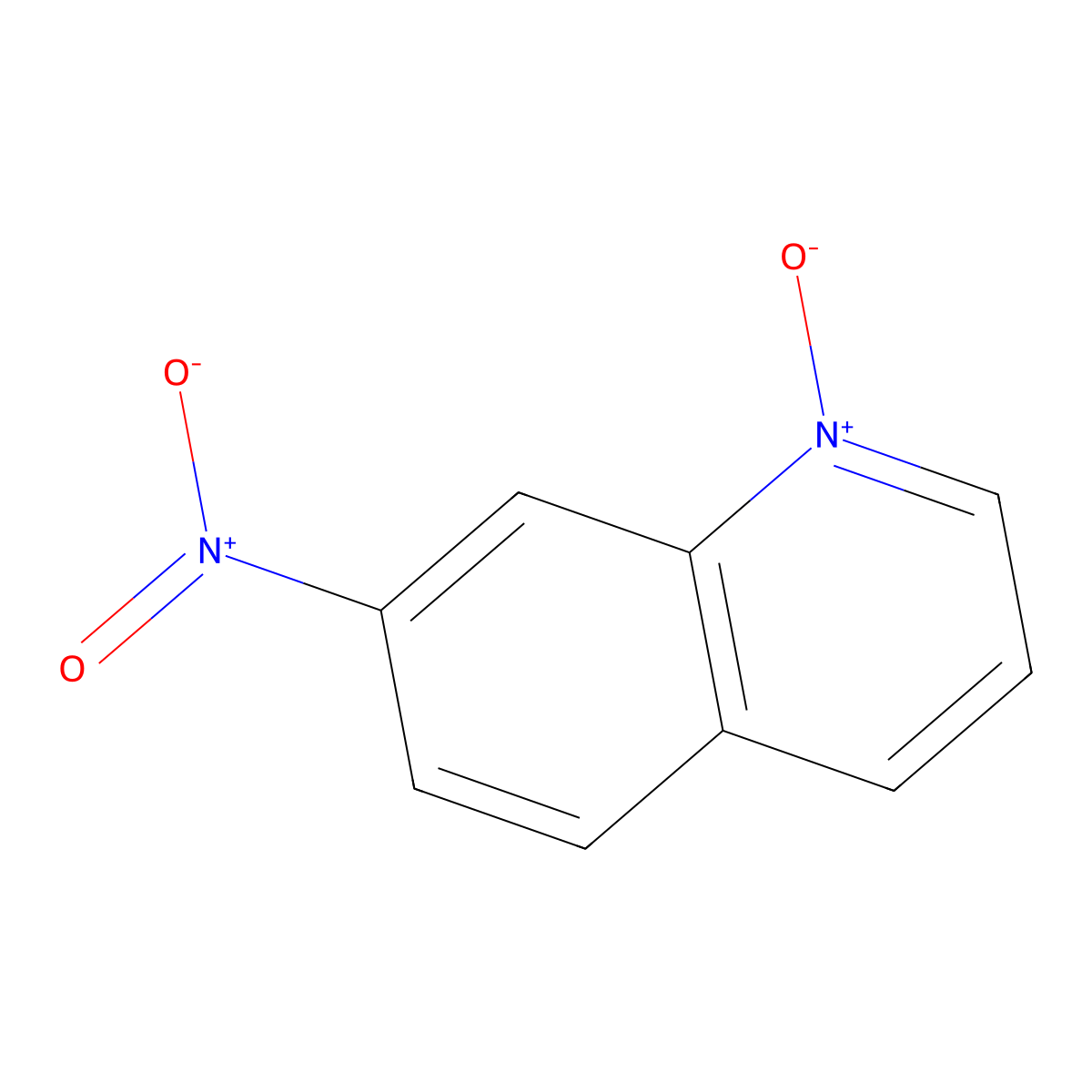 7-Nitro-1-oxidoquinolin-1-ium molecular structure, CAS 14753-18-5