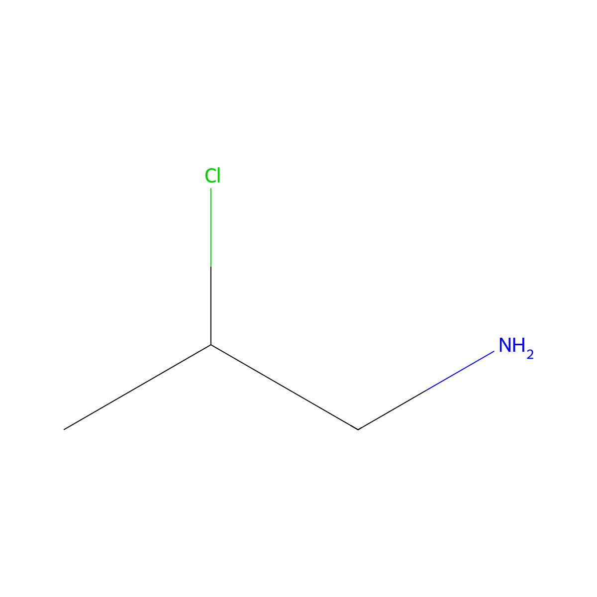 2-Chloropropan-1-amine molecular structure, CAS 14753-25-4