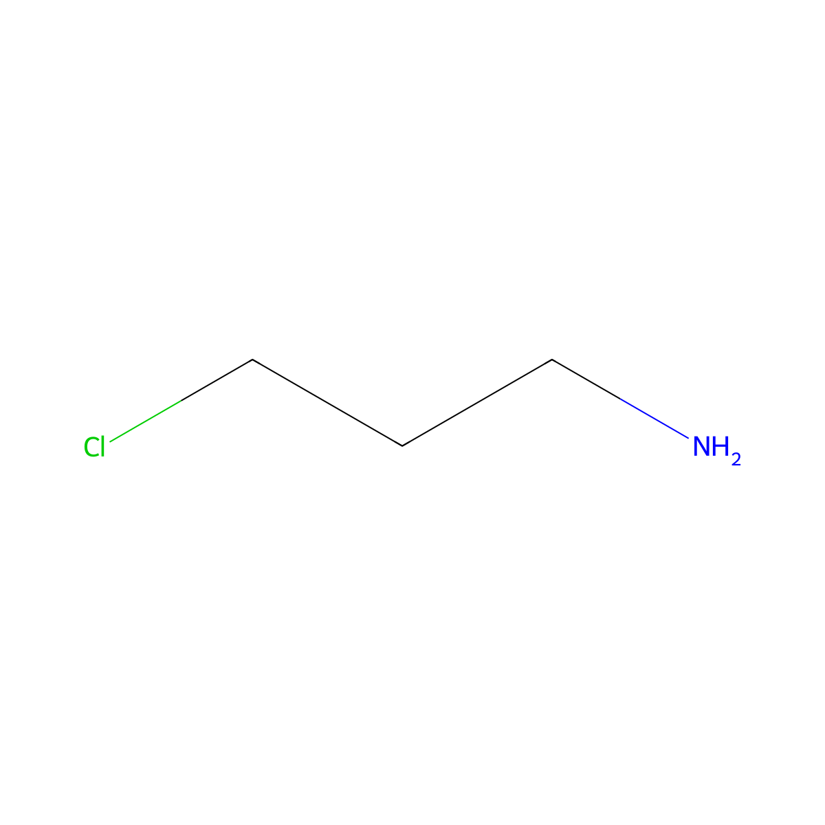 3-Chloropropylamine molecular structure, CAS 14753-26-5