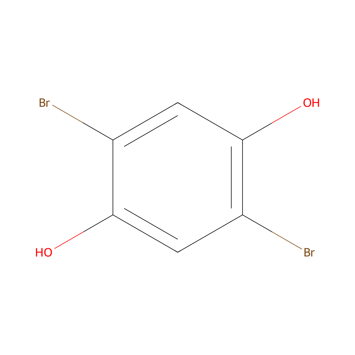2,5-Dibromohydroquinone molecular structure, CAS 14753-51-6