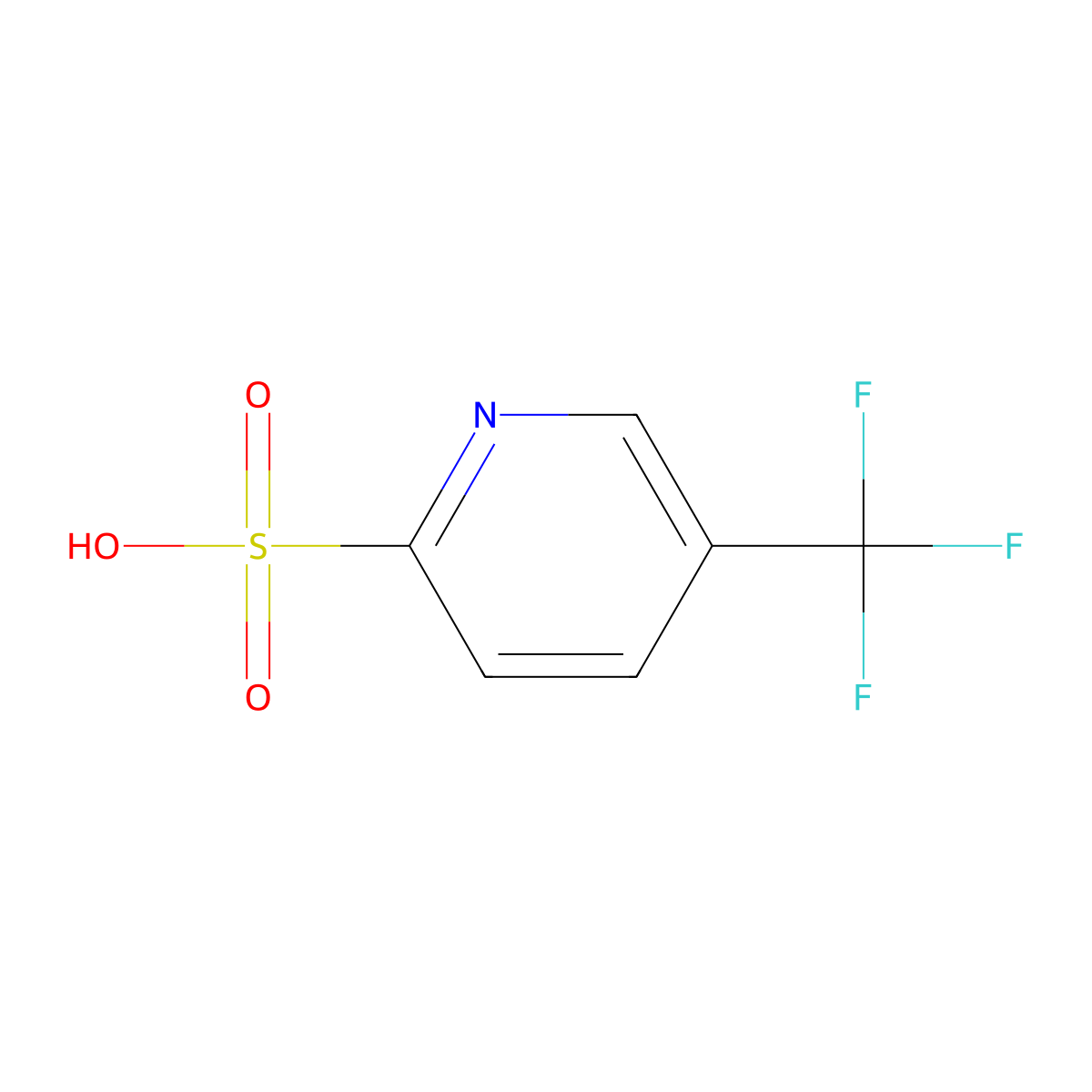 5-(trifluoromethyl)pyridine-2-sulfonic Acid molecular structure, CAS 147541-04-6
