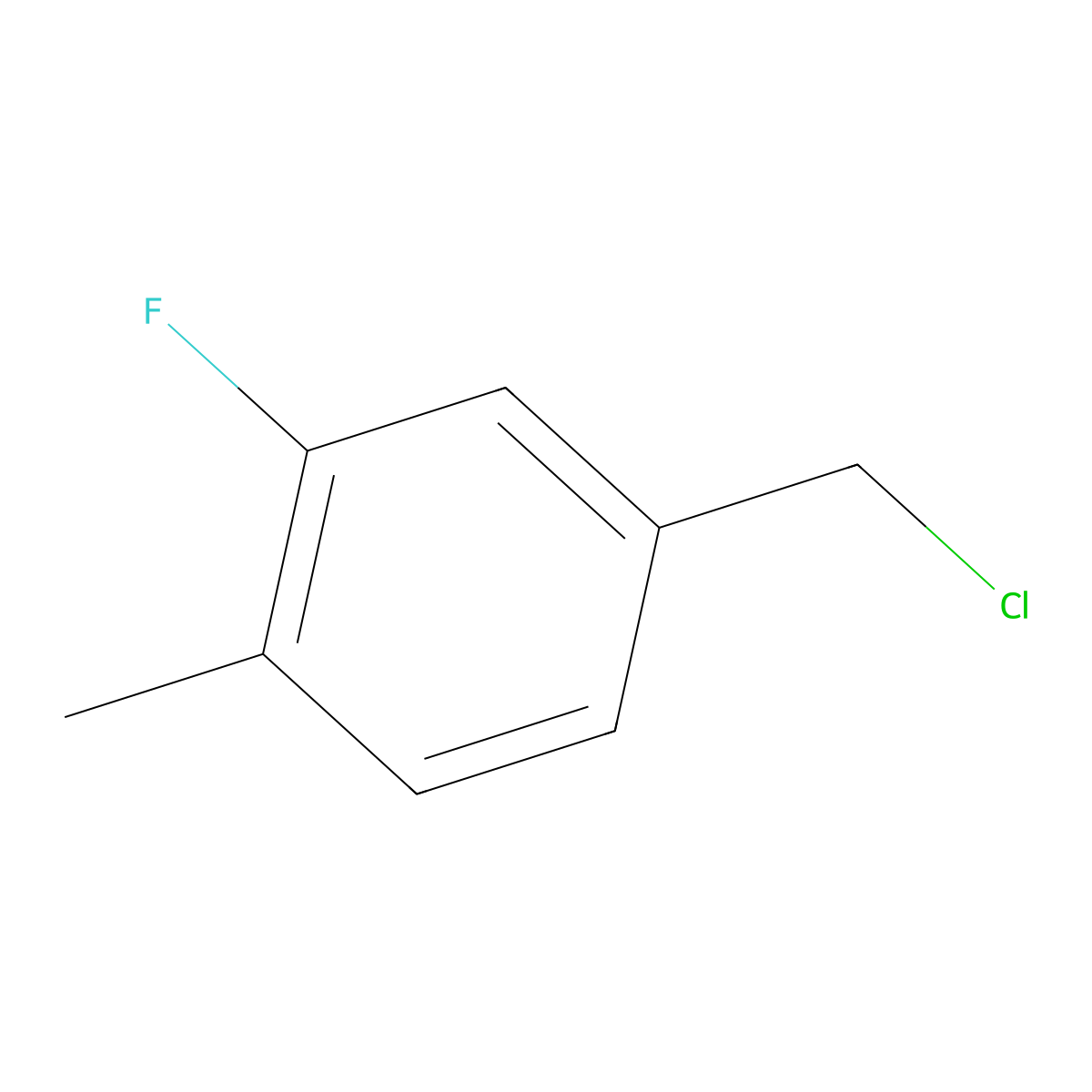 4-(Chloromethyl)-2-fluoro-1-methylbenzene molecular structure, CAS 147542-00-5