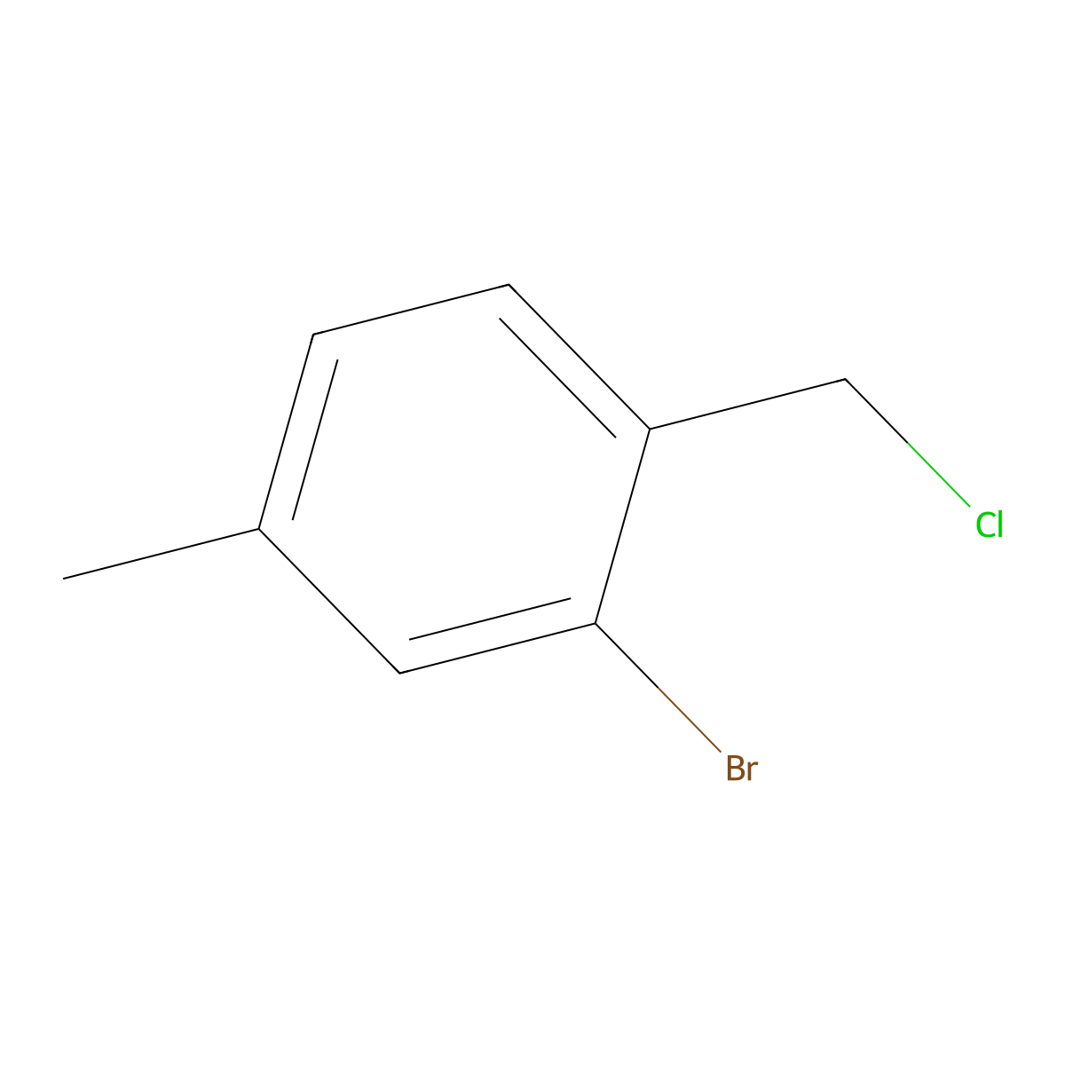 2-Bromo-4-methylbenzyl chloride molecular structure, CAS 147542-02-7