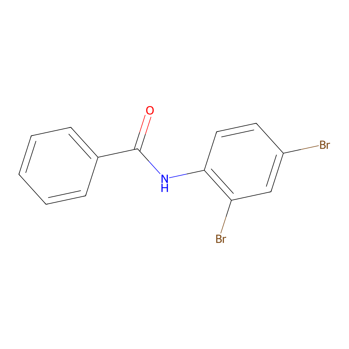N-(2,4-dibromophenyl)benzamide molecular structure, CAS 147542-38-9