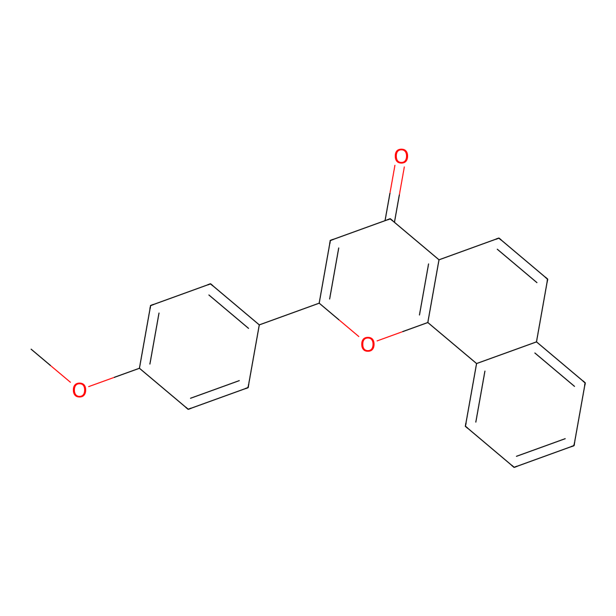 2-(4-Methoxyphenyl)benzo[h]chromen-4-one molecular structure, CAS 14756-22-0