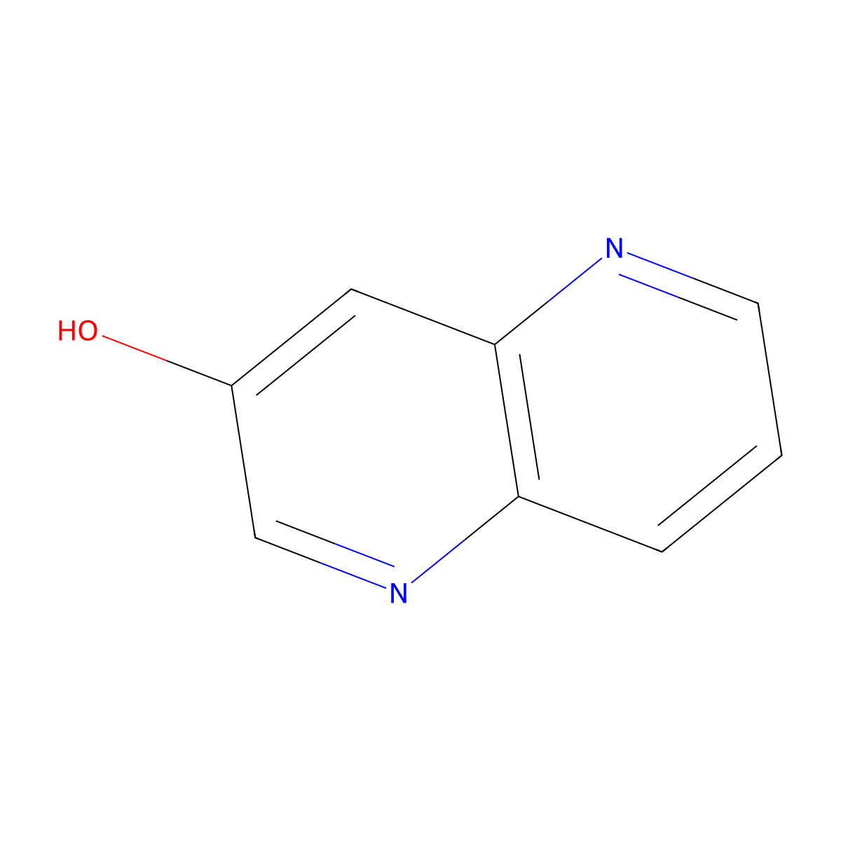 1,5-Naphthyridin-3-Ol molecular structure, CAS 14756-78-6